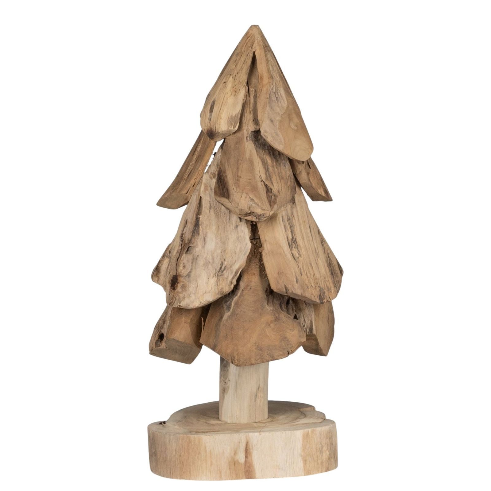 formano Dekofigur Teakholz Weihnachtsbaum Deko-Baum 45 cm Weihnachtsdeko