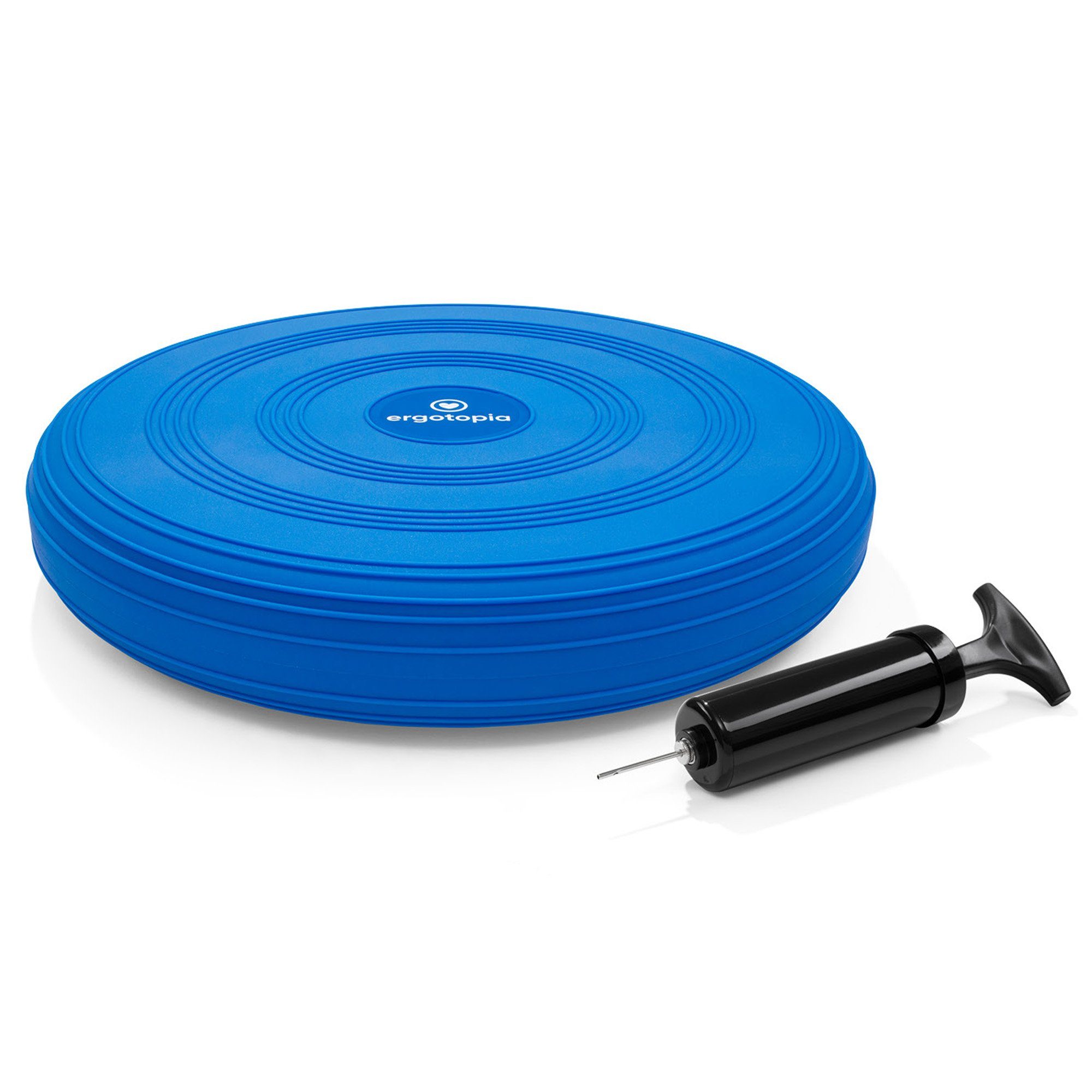 Ergotopia Балансировочная подушка ergonomisches Ballsitzkissen 33cm inkl. Luftpumpe, zur Unterstützung beim Balancetraining
