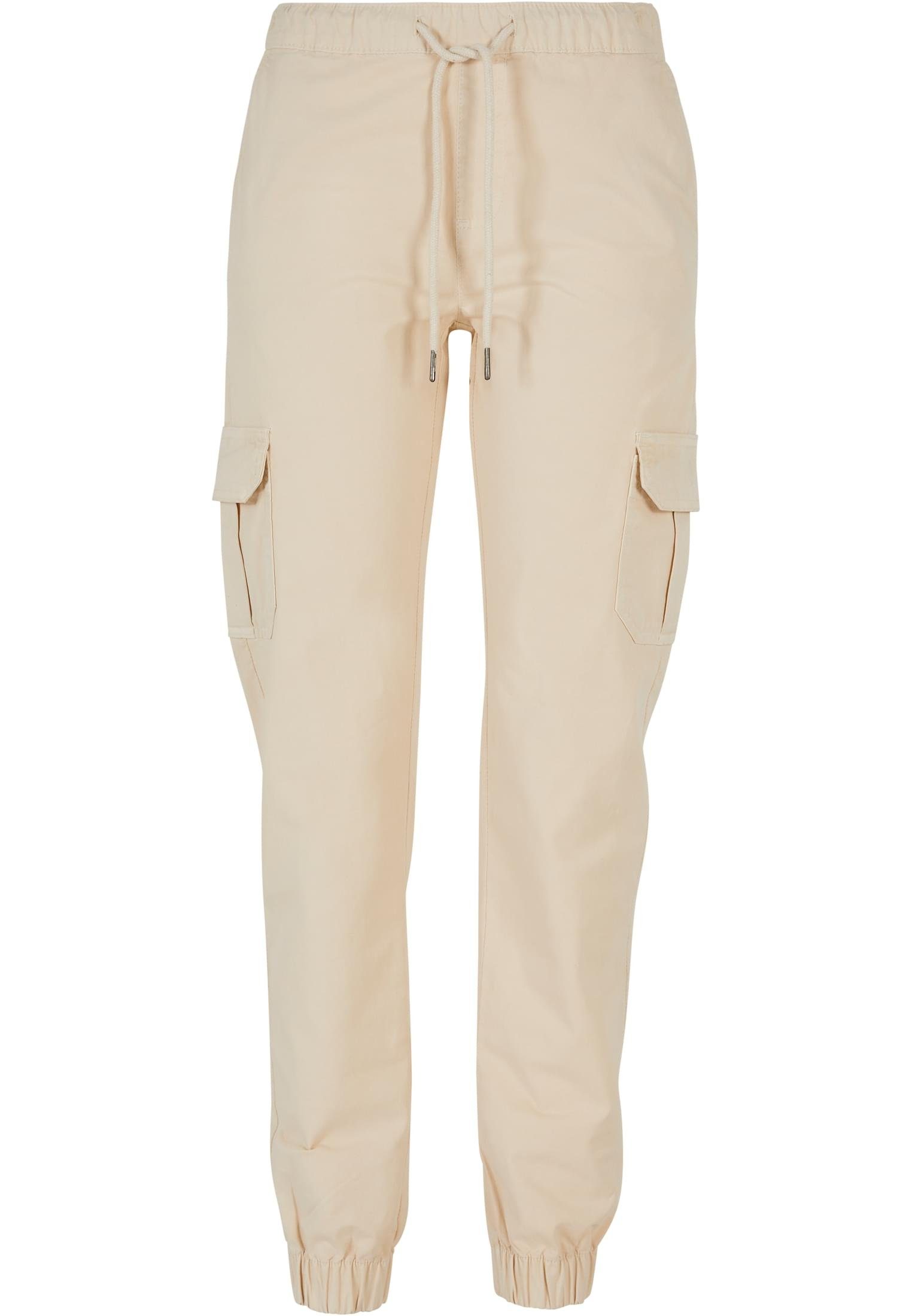 URBAN CLASSICS Cargohose Damen Ladies High Waist Cargo Jogging Pants (1-tlg) whitesand | Cargohosen