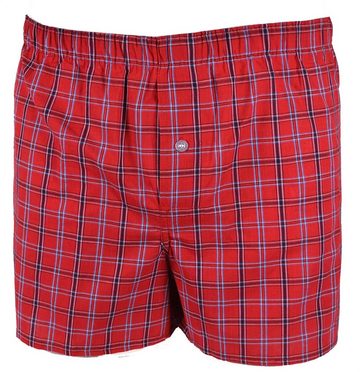 Cocain underwear Boxershorts Lockere Herren Boxershorts kariert gestreift (Spar-Pack, 4-St) gewebt