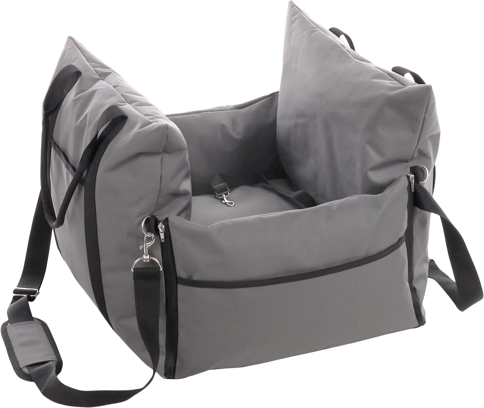 Flamingo Hunde-Autositz Autositz Bobba, Farbe: grau