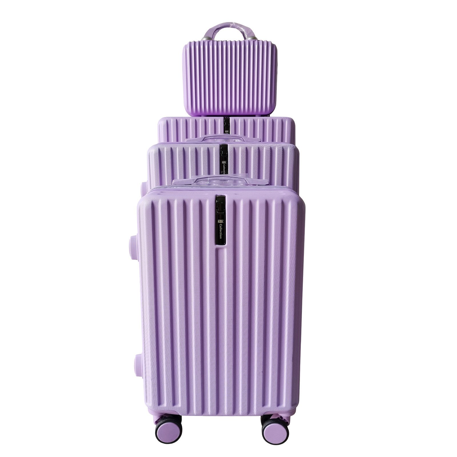 NTK-Collection Hartschalen-Trolley Hartschalenkoffer 4er-Set Leandra Lila, günstig online kaufen