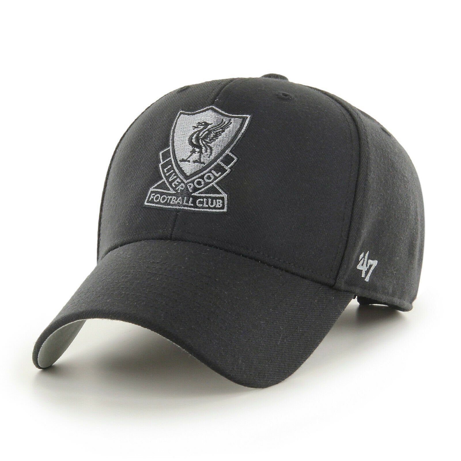'47 MVP Black Wool FC Cap Brand Brand Liverpool Baseball '47 Cap 47