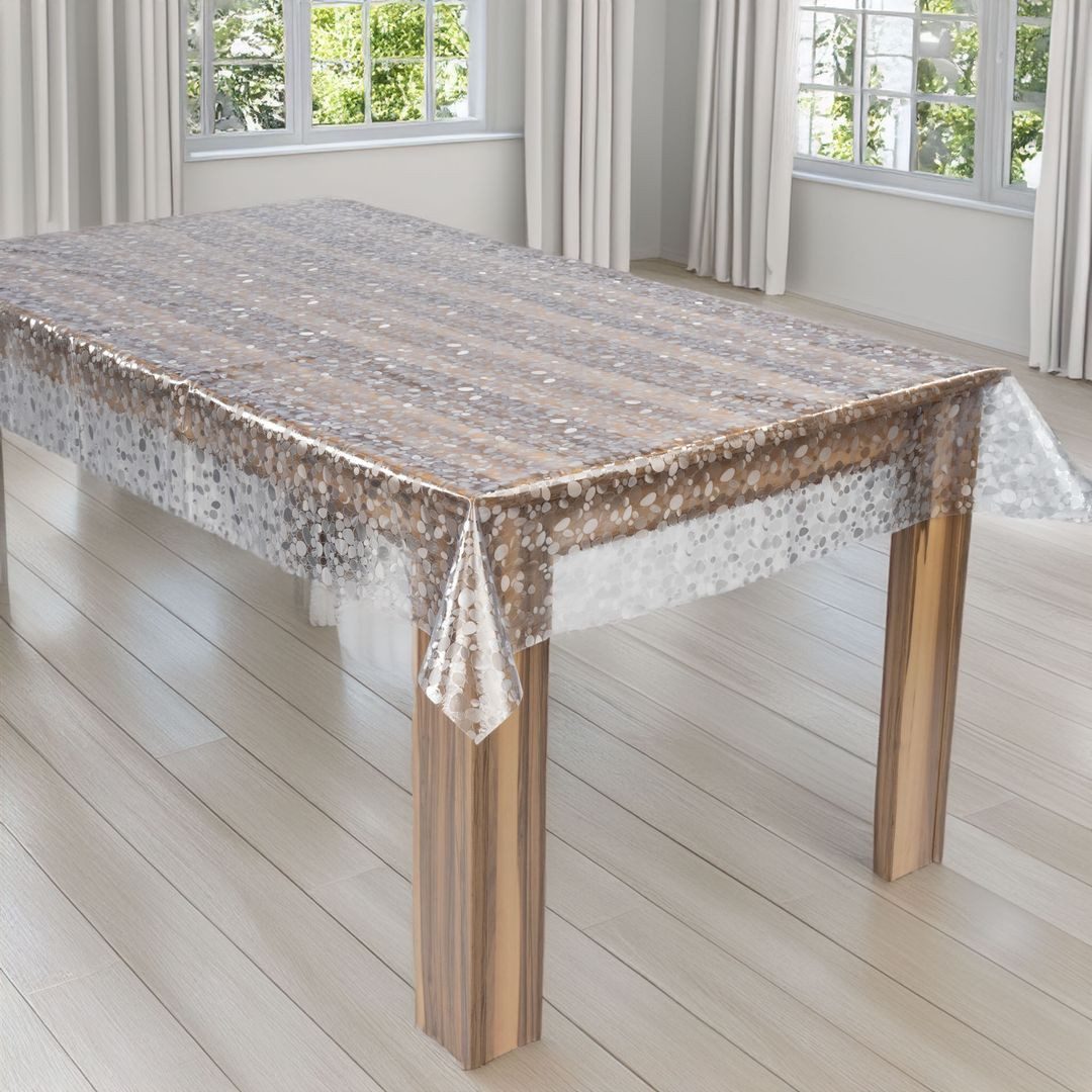 laro Tischdecke Laro Premium Line 0,3mm weich transparente Tischfolie Geome günstig online kaufen