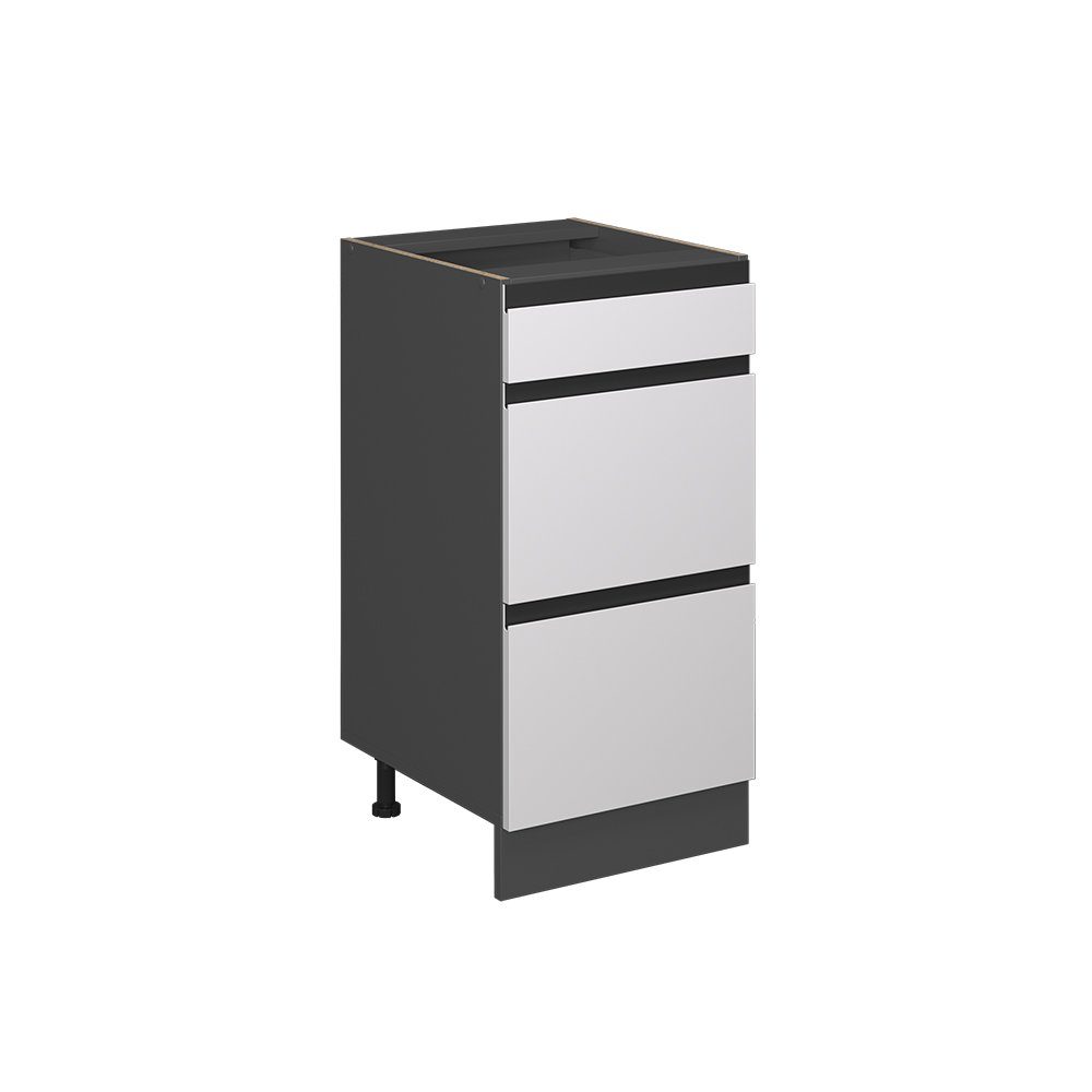 Vicco Unterschrank R-Line Weiß/Anthrazit 40cm J-Shape, günstig online kaufen