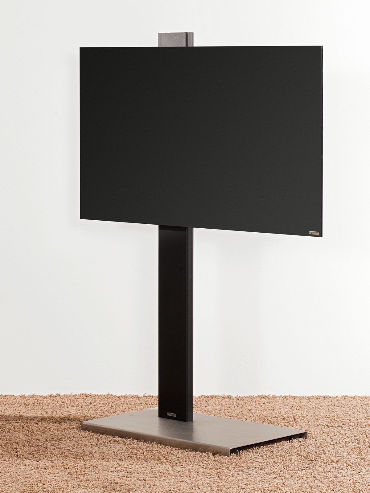 wissmann raumobjekte TV-Ständer Eleganter TV-Standfuss, (bis 75,00 Zoll, moderne Fernseher Erhöhung, rollbar, Made in Germany)