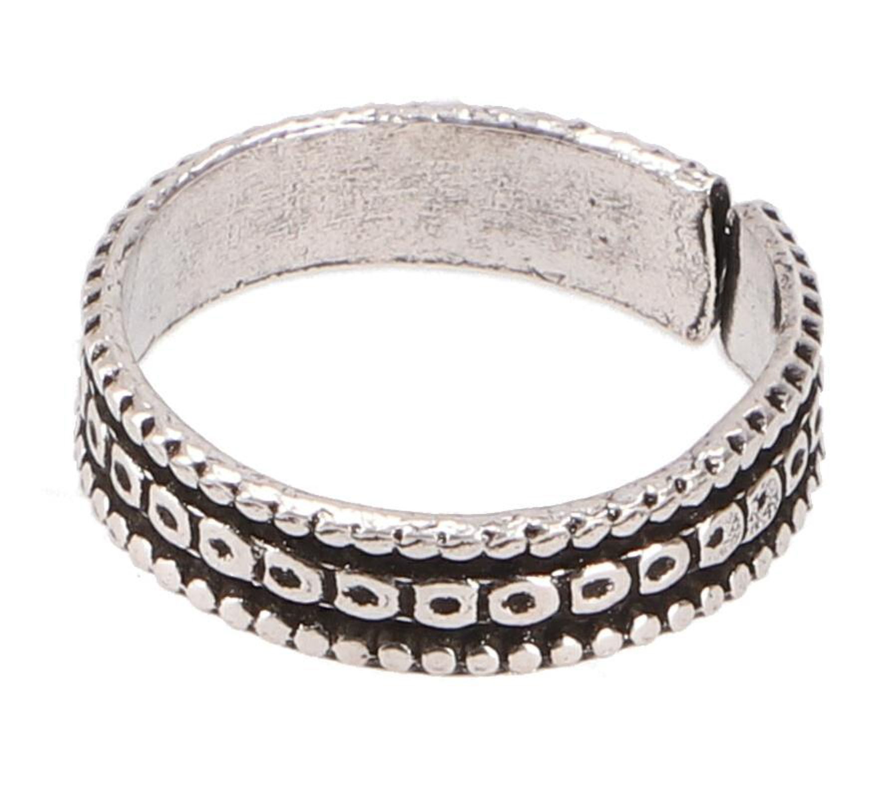 Guru-Shop Zehenring Zehenring aus Silber, indischer Zehenring,..