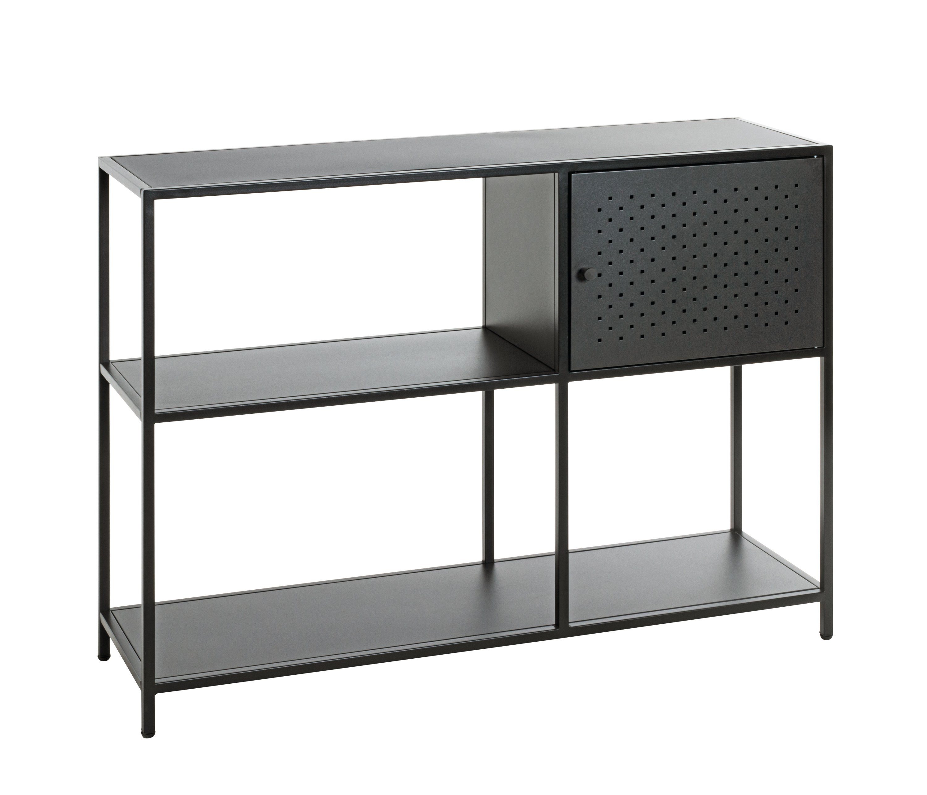 HAKU Wohnzimmer-Set Haku Regal schwarz B100 x H75 x T30 cm | Bücherschränke