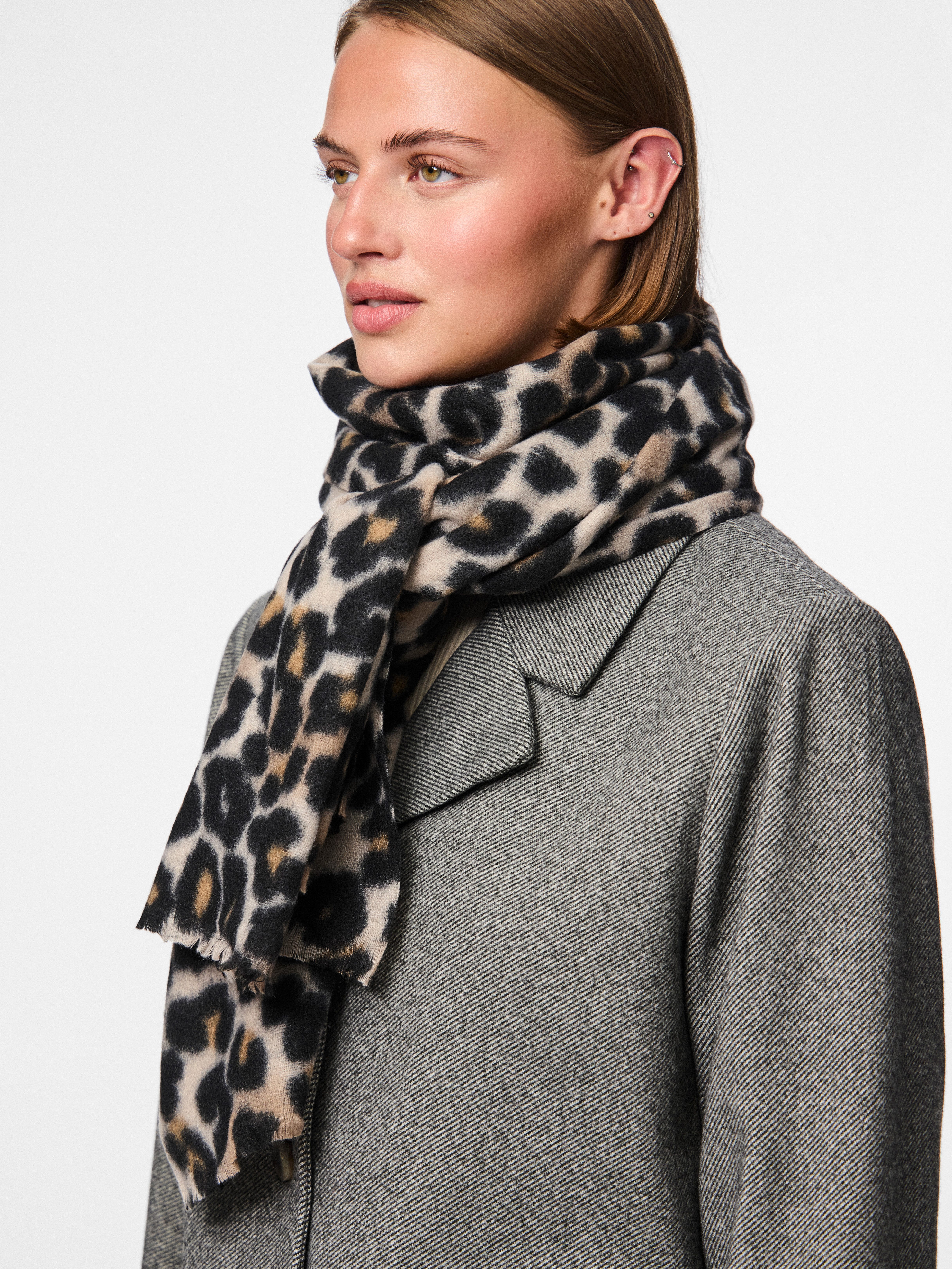 pieces Schal PCJORNA LONG SCARF NOOS BC, Kunstfaser