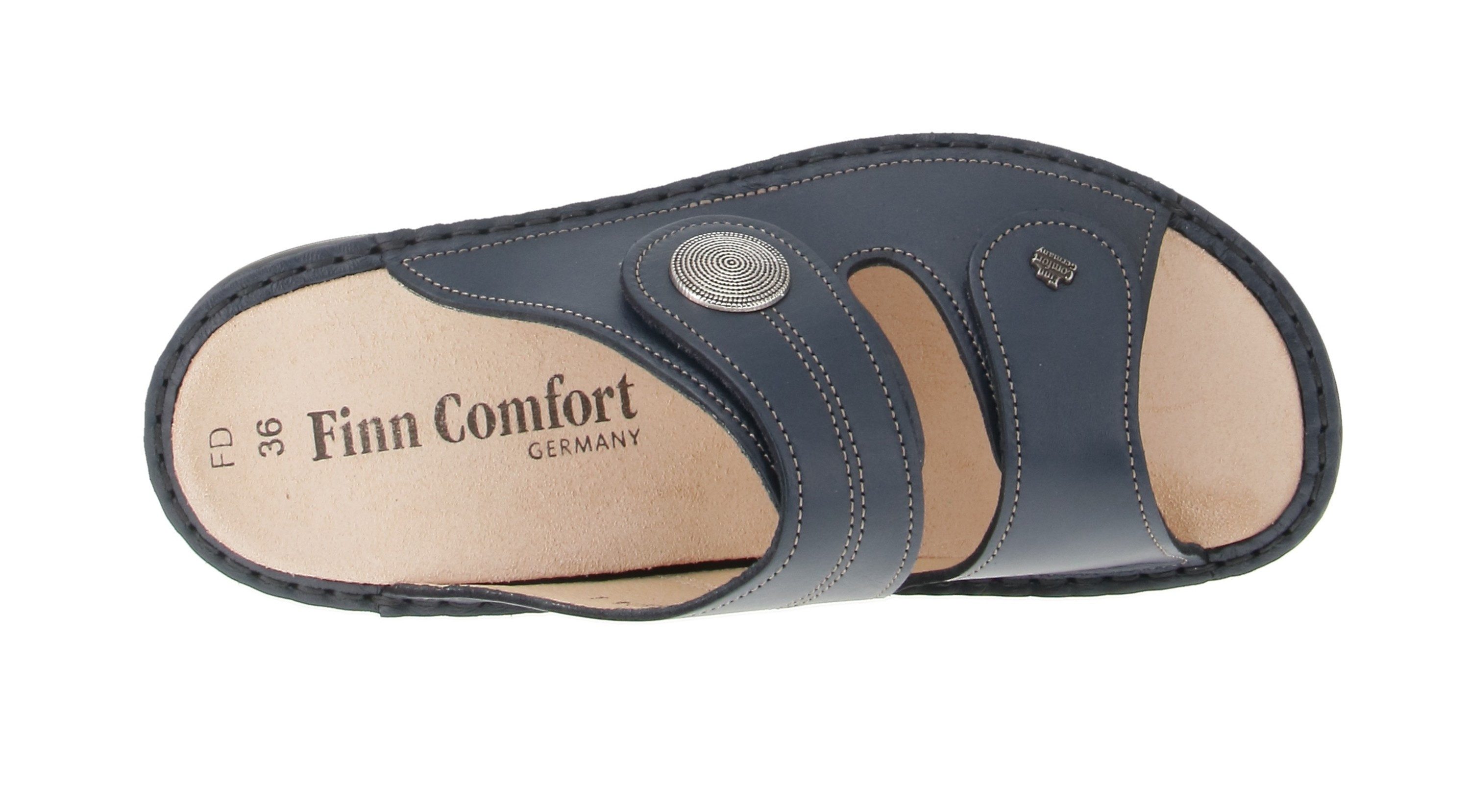 Finn Comfort Finn Comfort 02550-120040 Sansibar - Damen Schuhe offene Schuhe - Blau Sandale