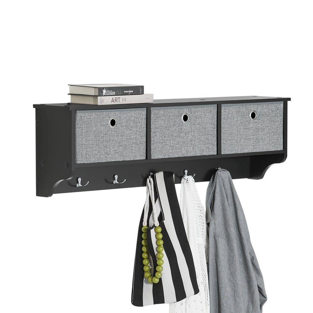 SoBuy Wandgarderobe FRG282, Flurgarderobe Kleiderhaken Hängeregal günstig online kaufen