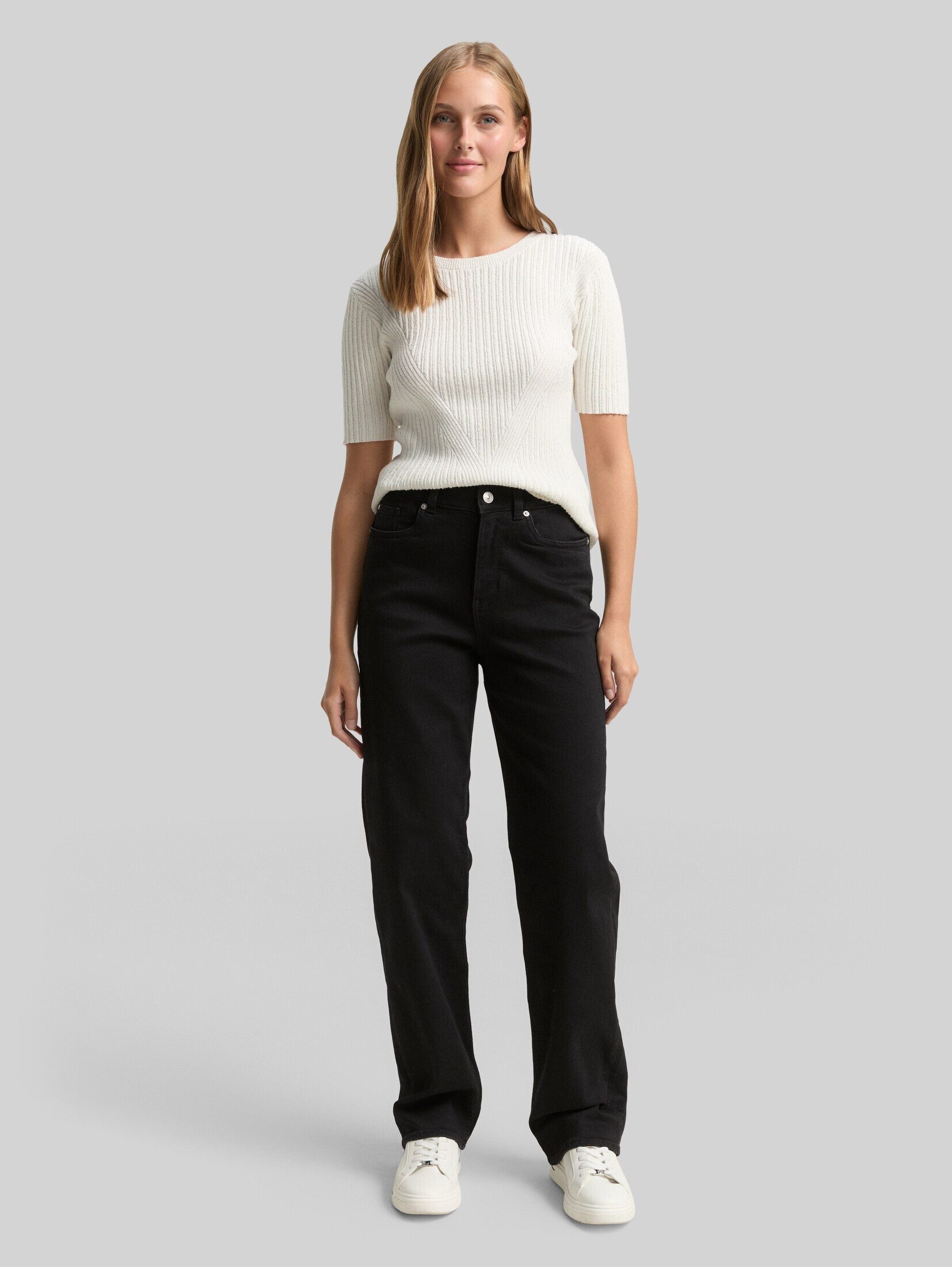 TOM TAILOR Denim Straight-Jeans Jeanshosen TTELIN STRAIGHT Jeans