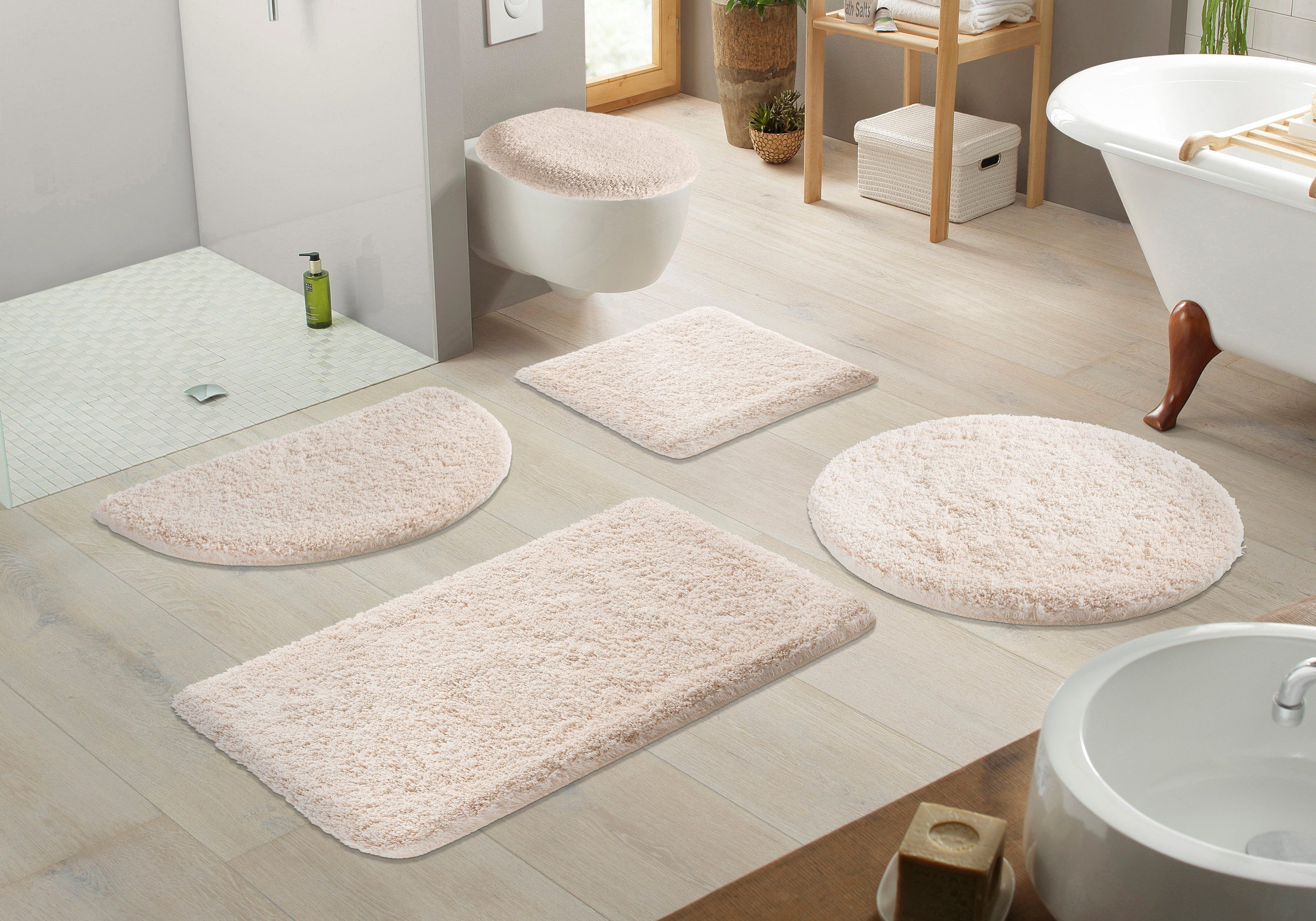 Kleine Wolke Badematte Mellow, Höhe 40 mm, rutschhemmend beschichtet, fußbo günstig online kaufen