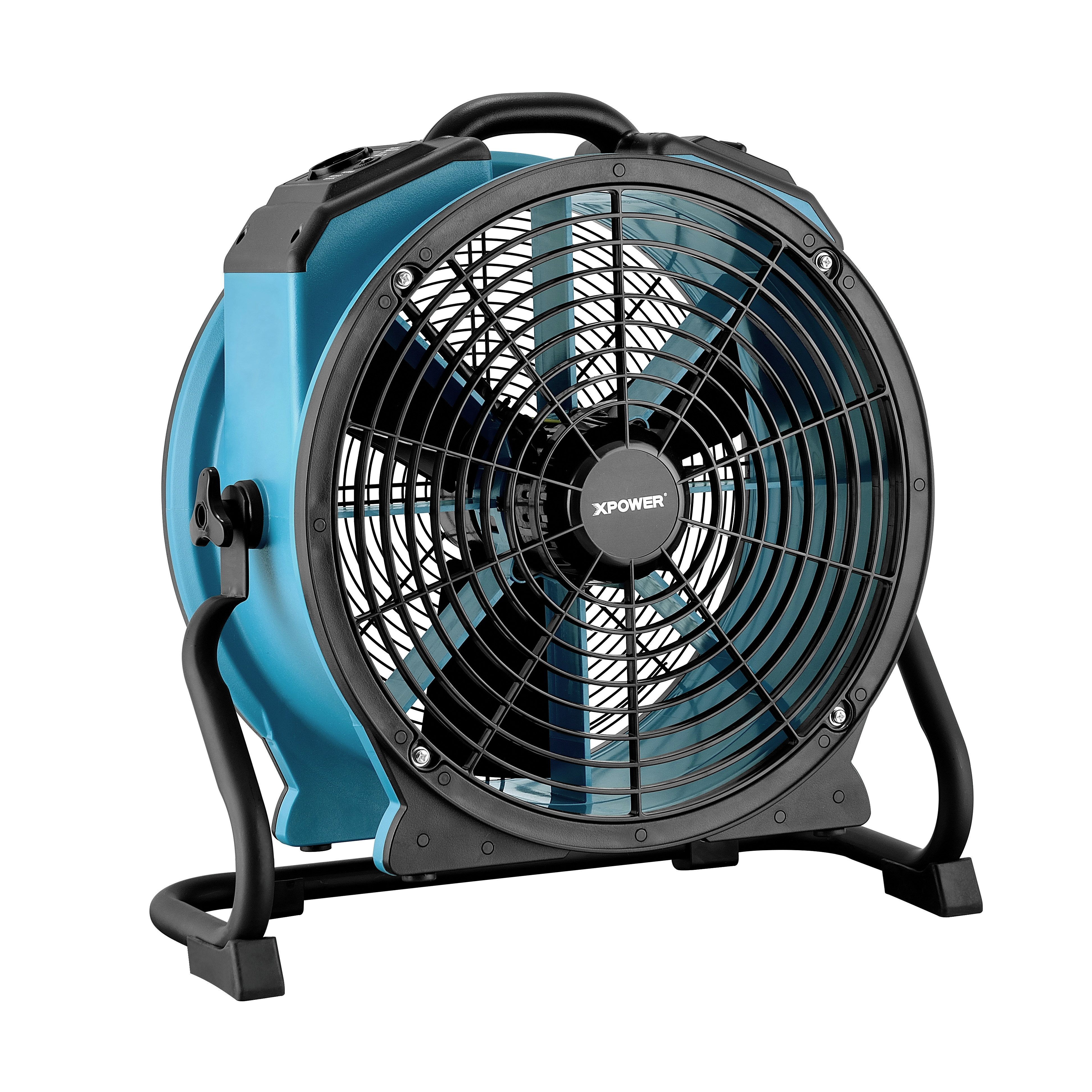 XPOWER Tischventilator Professionelle 18" Axiallüfter im Timer & Steckdose 3600 CFM, 360° drehbar,Versiegelter Induktionsmotor, stufenlose Drehzahlregelung