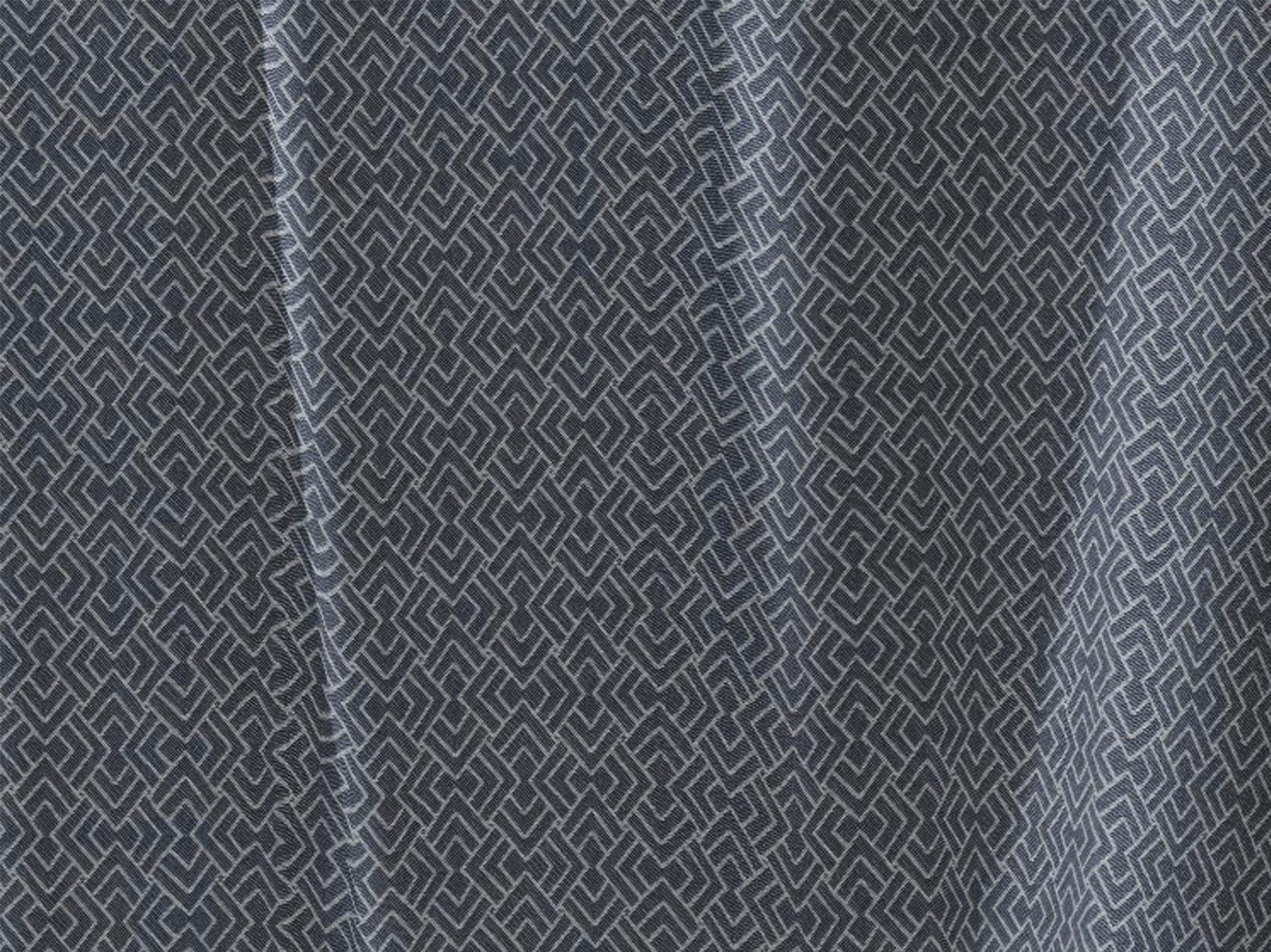 (1 Graphic indigo Vorhang Ventus Jacquard Adam, Light, St), Ösen blickdicht,