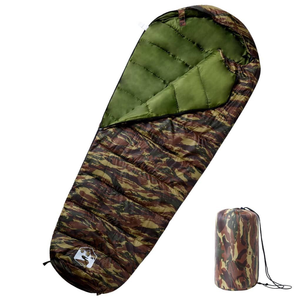 vidaXL Schlafsack Mumienschlafsack für Erwachsene Camping 3 Jahreszeiten (1 tlg)