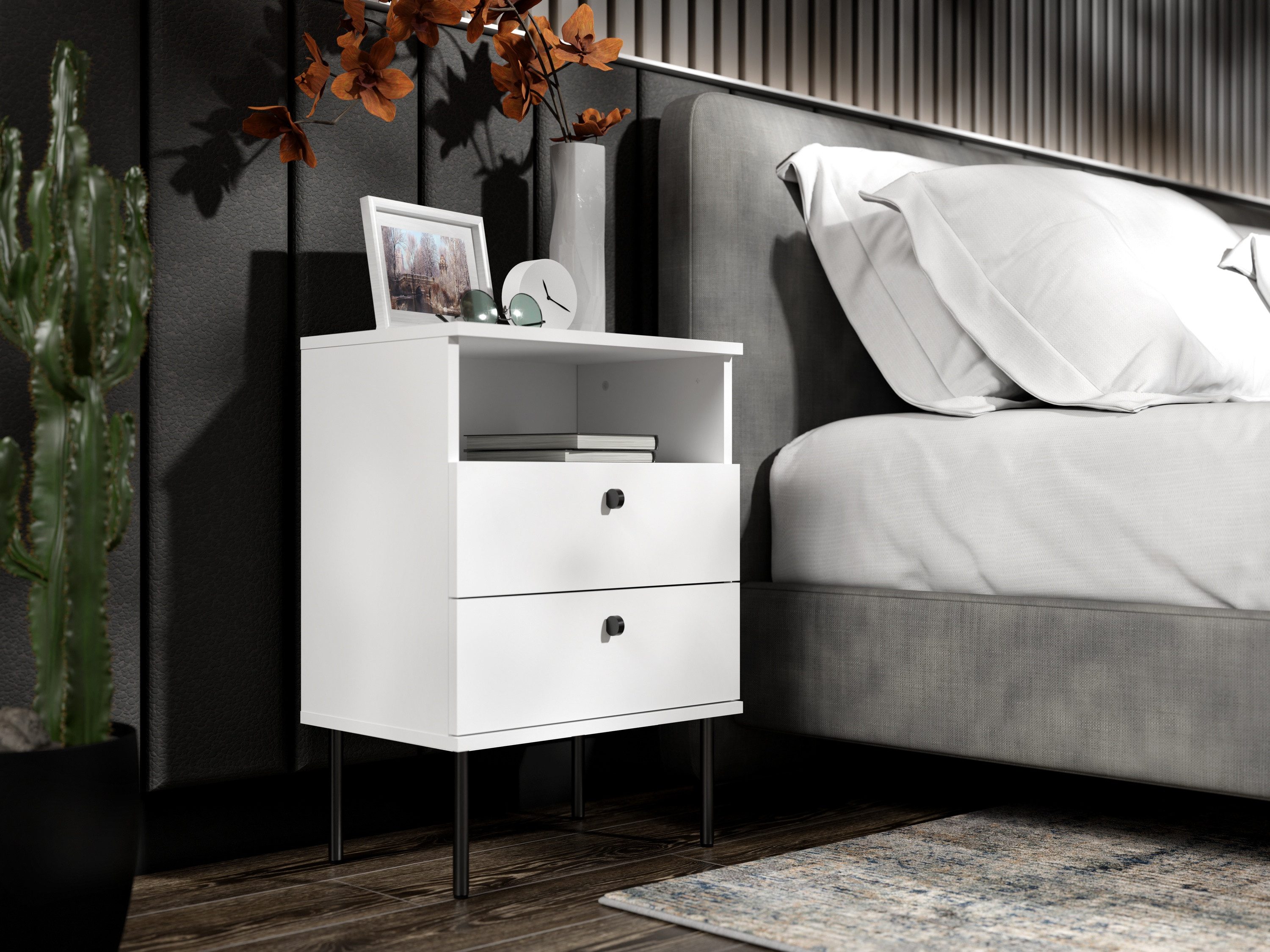 Nachttisch Nachtkonsole, Nachtschrank, Nachtkommode, Betttisch
