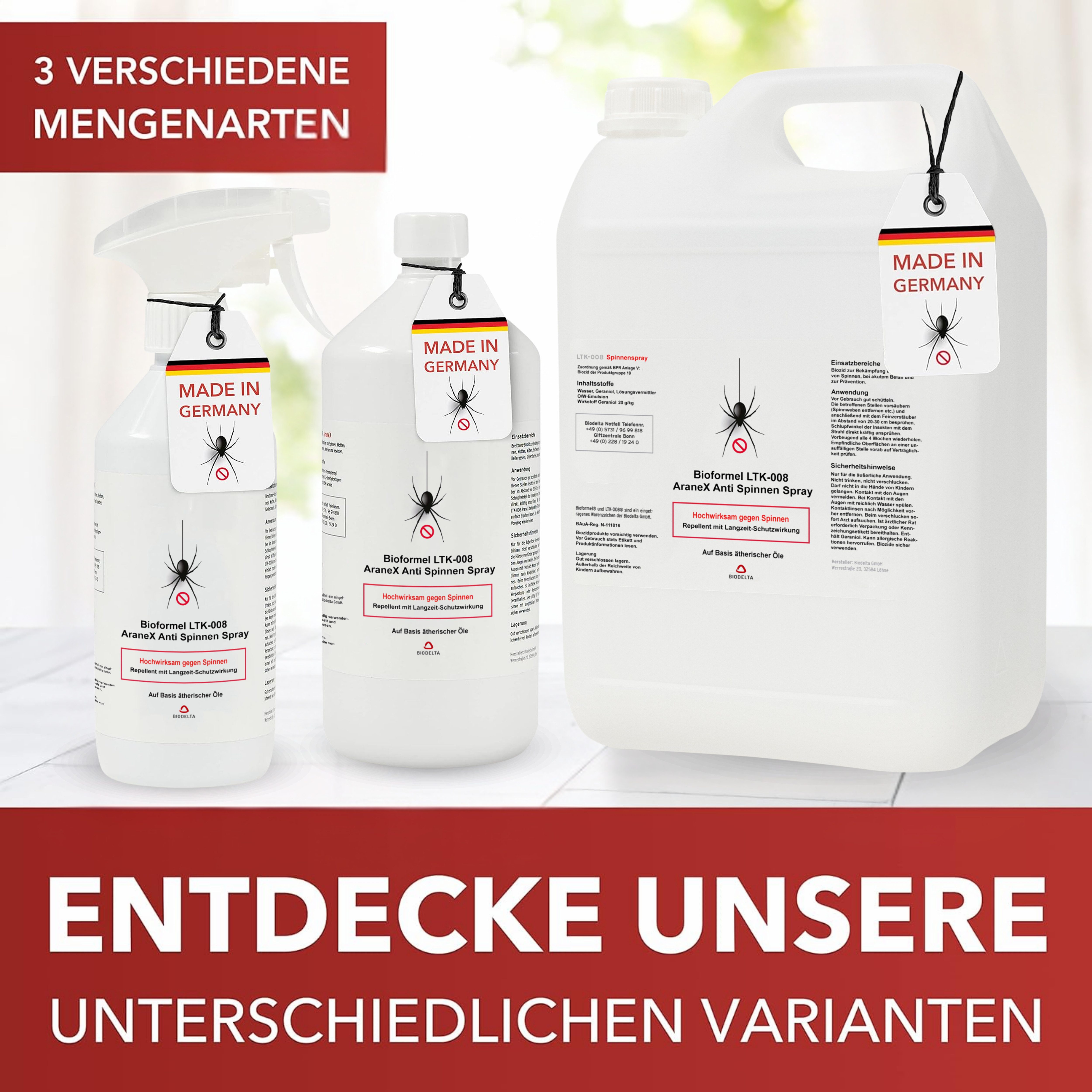 LTK-008 Biodelta Insektenspray Spinnenspray N, 0.5 l, 500 ml – Bild 4 von 4
