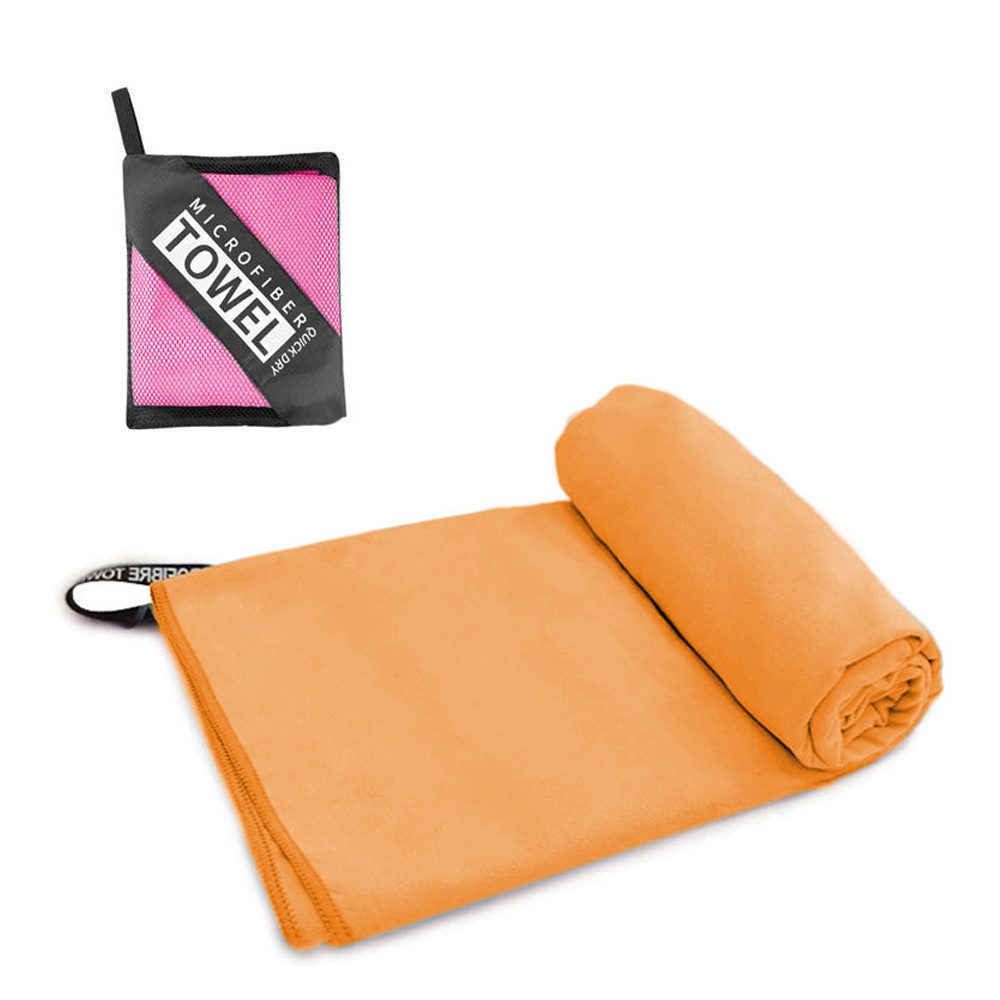 Coonoor Strandtuch Mikrofaser Handtuch Set-180x80cm+80x40cm, Strandtuch, günstig online kaufen
