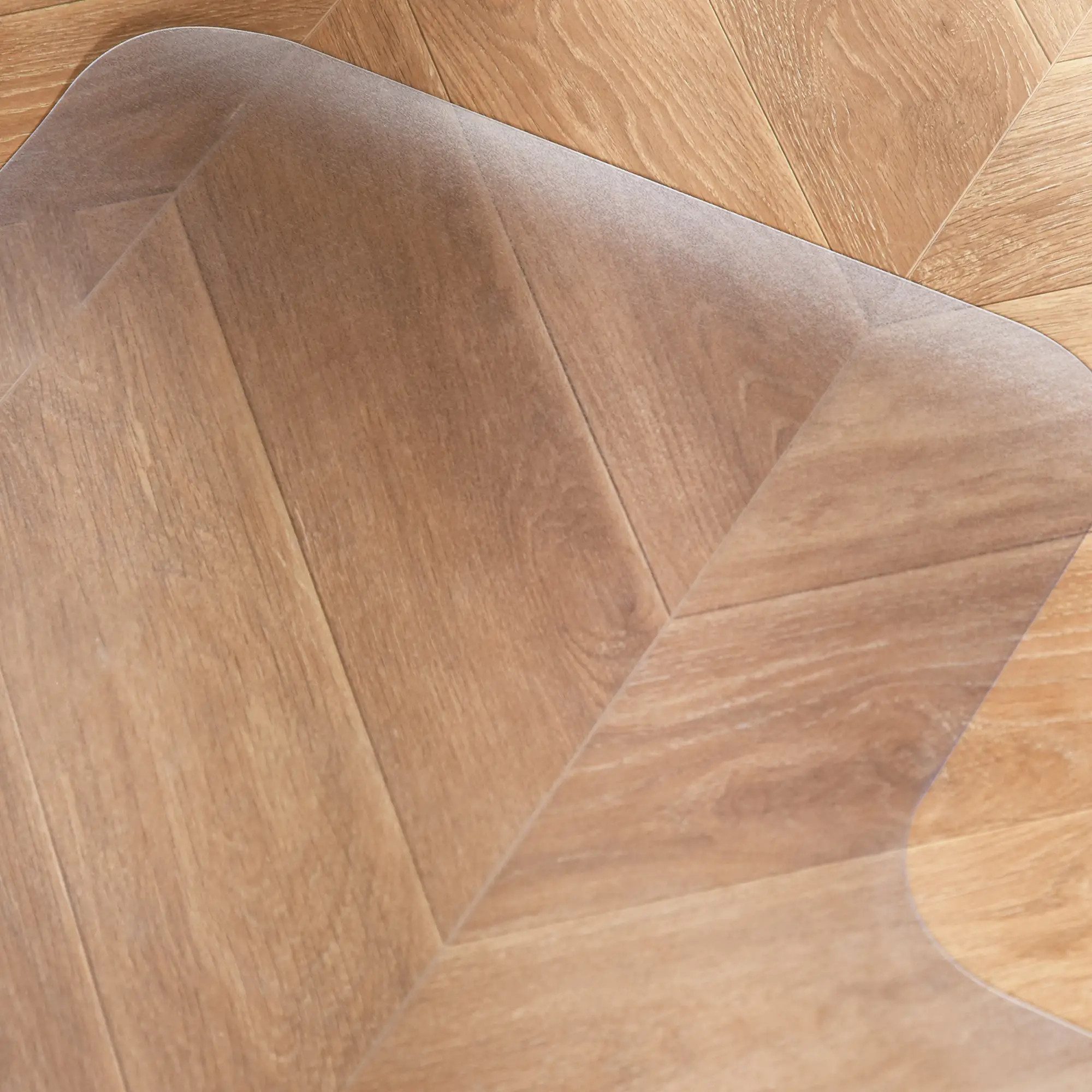 BlingBin Bodenschutzmatte Bürostuhl transparent, 1-St., zum Schutz von Holz und Fliesen, 90x120cm,für Büro und Zuhause