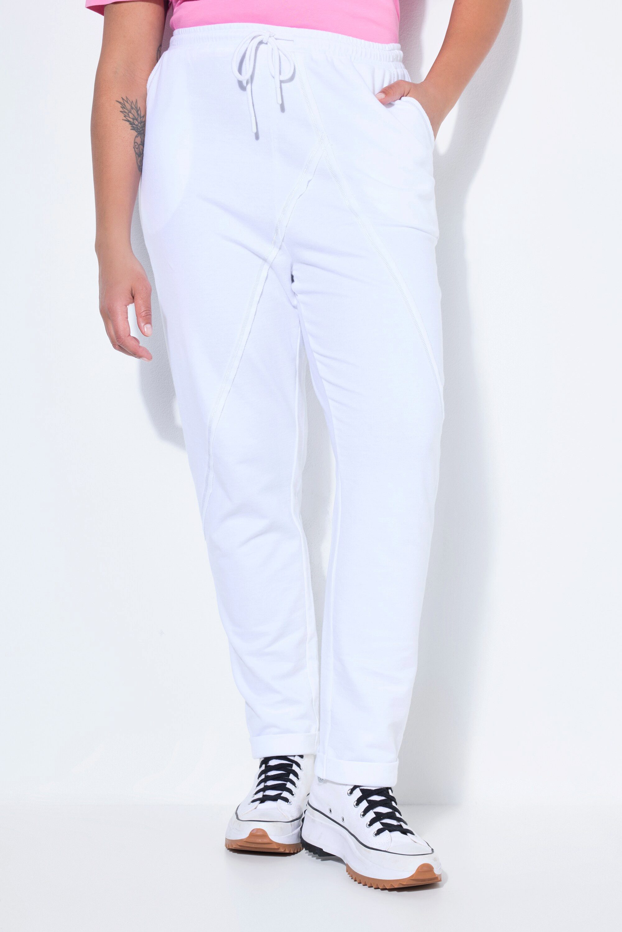 Angel of Style Funktionshose Sweathose Tapered Fit Ziernähte Elastikbund günstig online kaufen