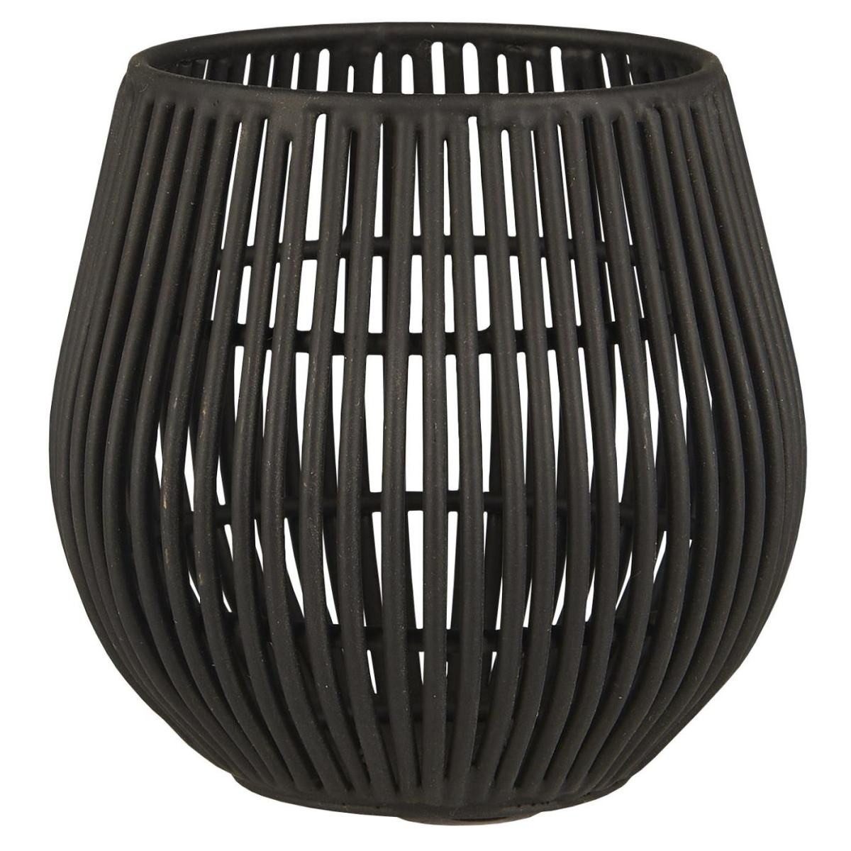 Ib Laursen Kerzenhalter Hurricane aus Metall, schwarz, dekorativ & modern