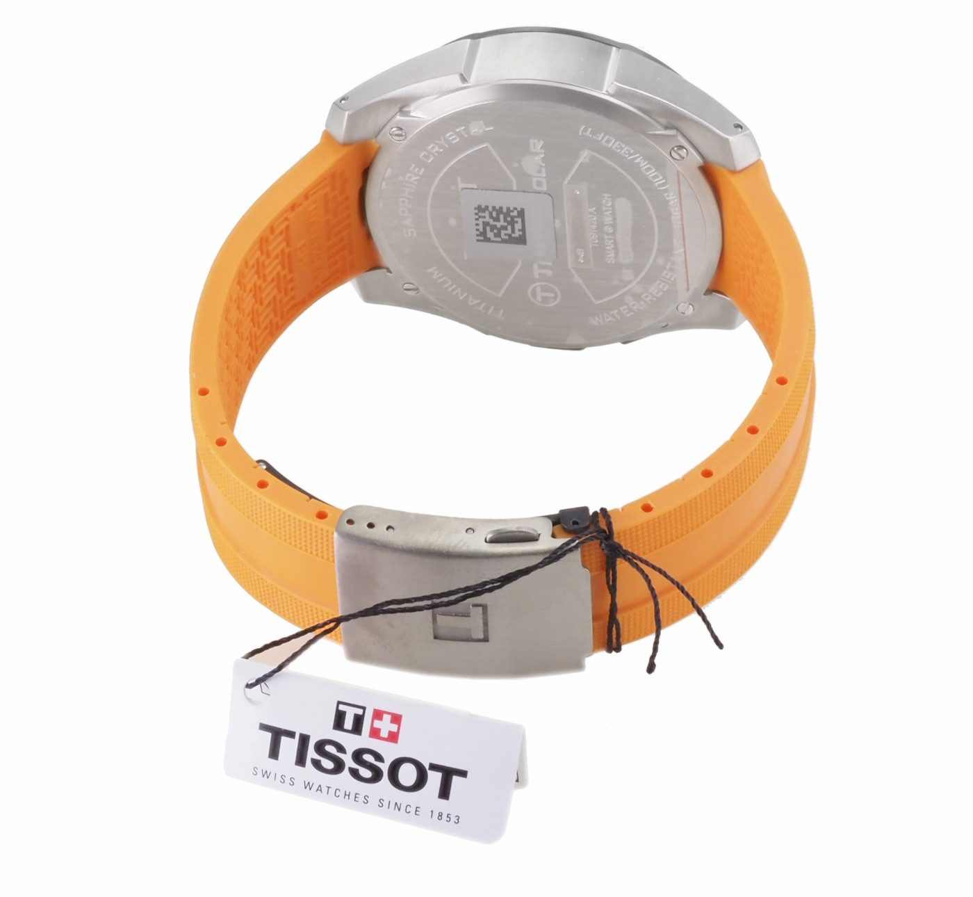 Tissot Quarzuhr Tissot Herren Uhr Quarz T-Touch Connect Sport T0914204705101, (orange)