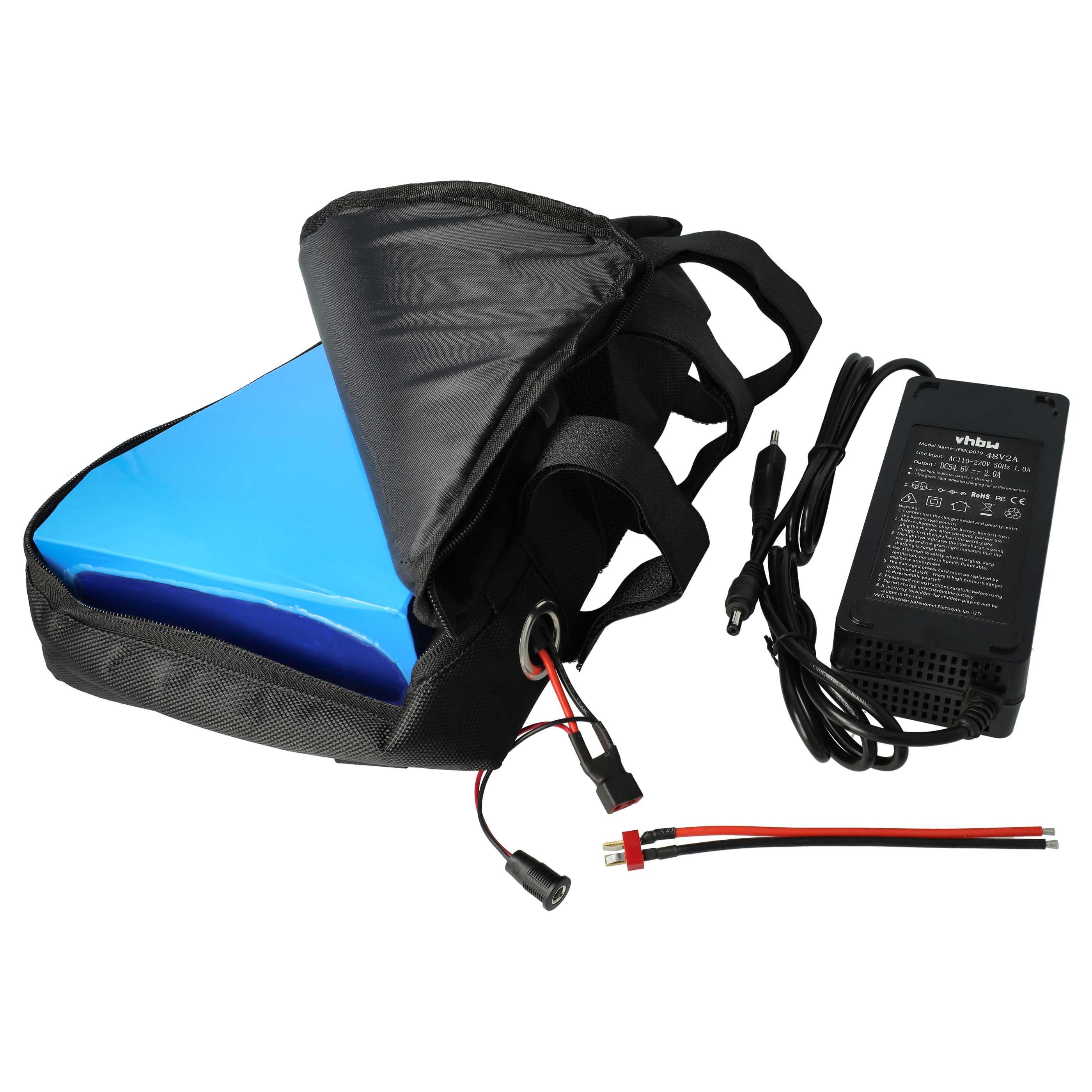 vhbw Akkupack für (15000 mAh, 48 V, Li-Ion) Akkupacks Akkupack Li-Ion 15000 mAh (48 V, 1 St), Ersatzakkupack aus 91 langlebigen Zellen in 13S7P mit passendem