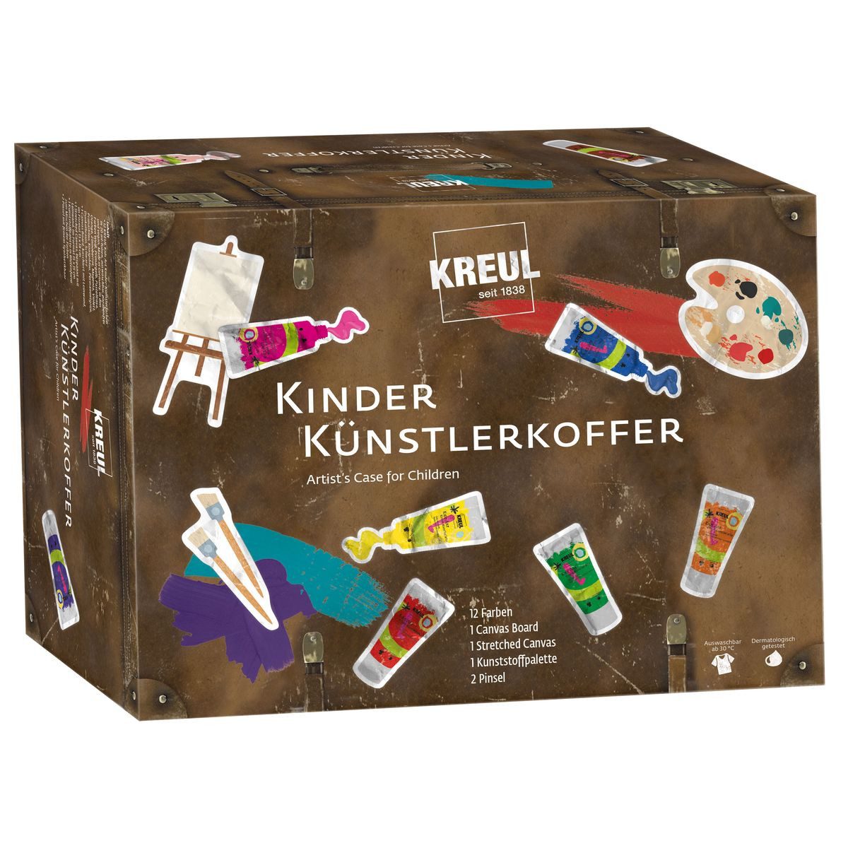 C. KREUL Bastelfarbe KREUL Kinder-Künstlerkoffer 12x20ml