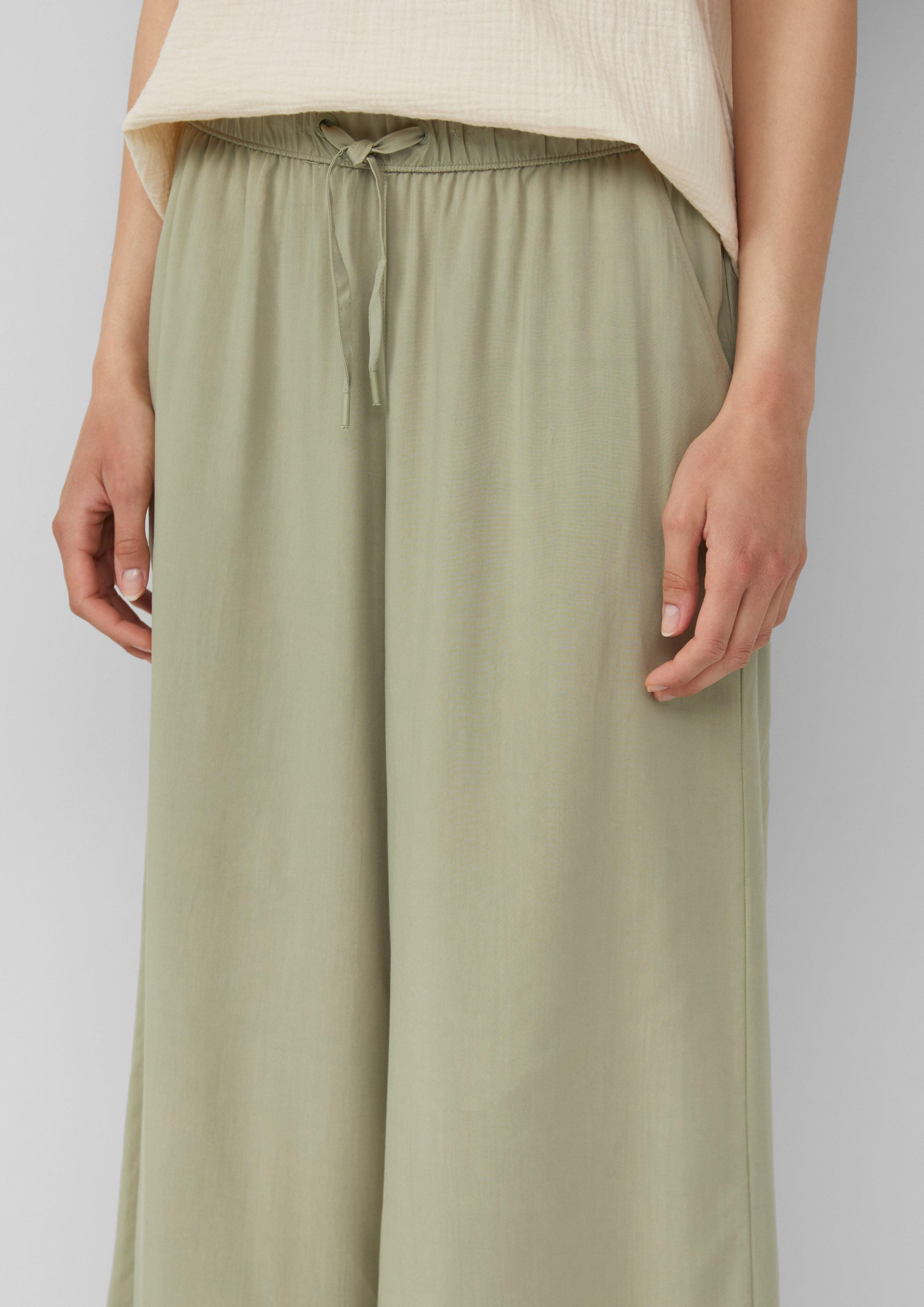 QS 7/8-Hose Culotte aus Viskose Gummizug günstig online kaufen