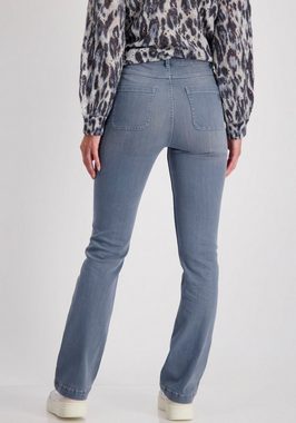 Monari Bootcut-Jeans Hose Jeans Ketten im Used Look