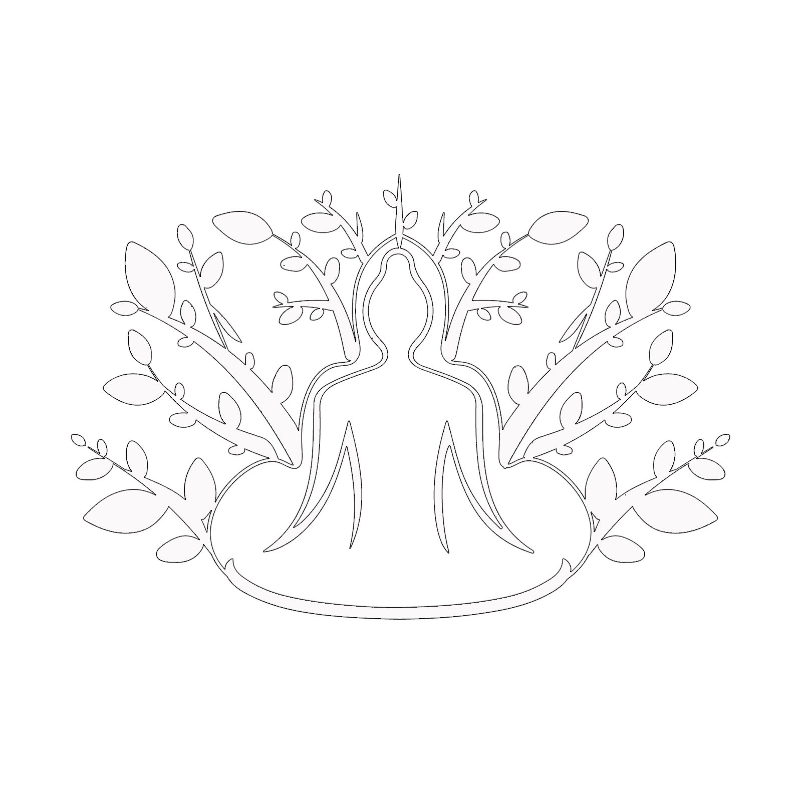 Wanddekoobjekt Maitreya Buddha Metall Kunst Wanddekoration, Abstrakt linie,Religiös