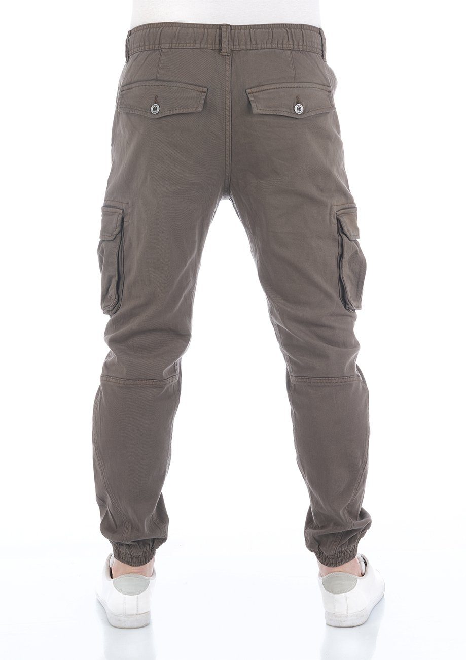 riverso Cargohose Herren Hose RIVHanno Slim Fit Outdoor Freizeithose mit Stretch