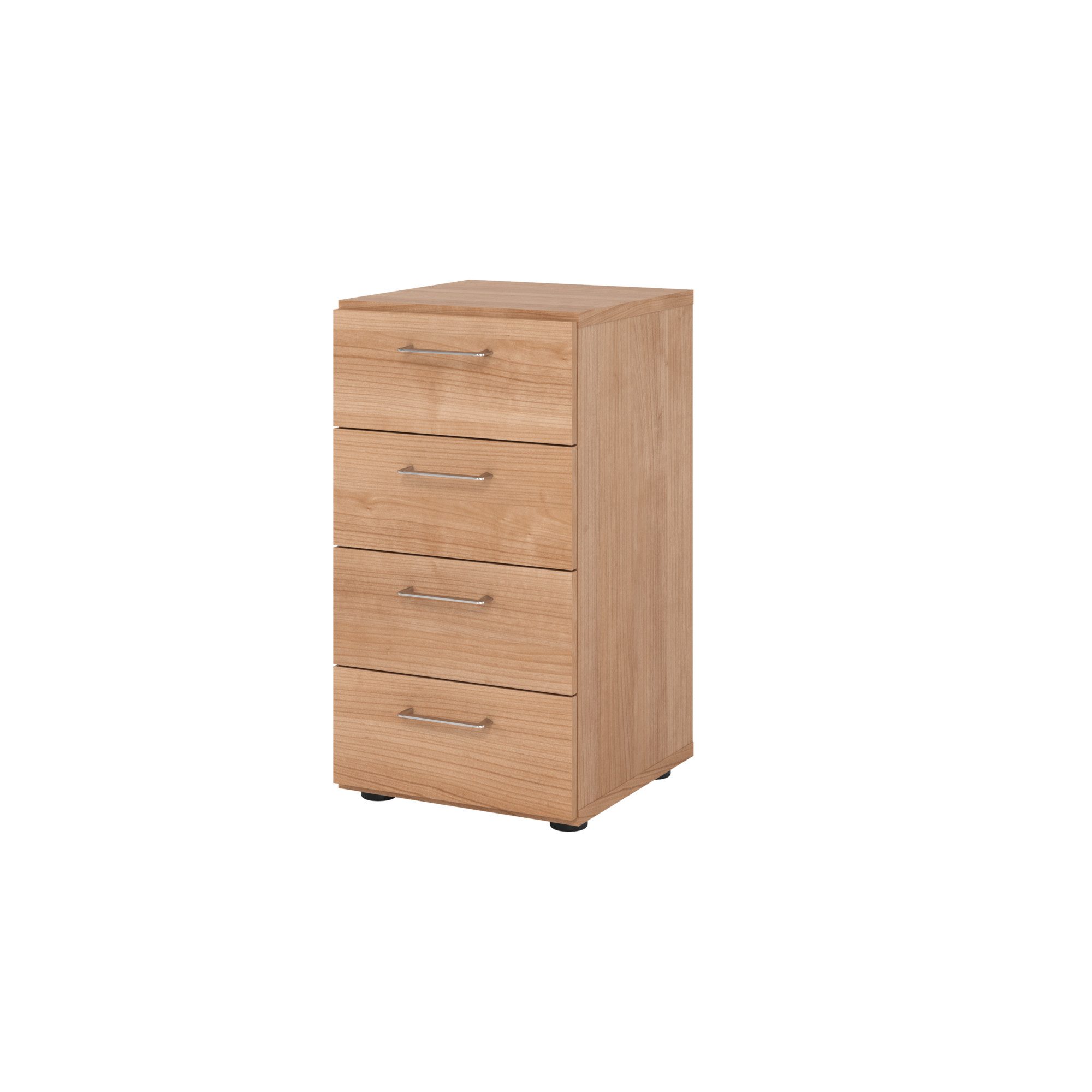 Hängeschuhschrank Regal 2OH 4 Schübe Nussbaum/Nussbaum