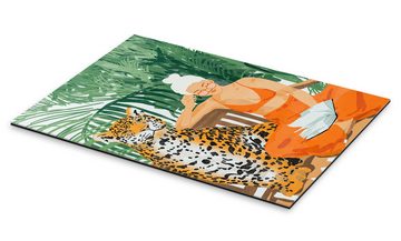Posterlounge XXL-Wandbild 83 Oranges, Dschungelurlaub II, Badezimmer Digitale Kunst