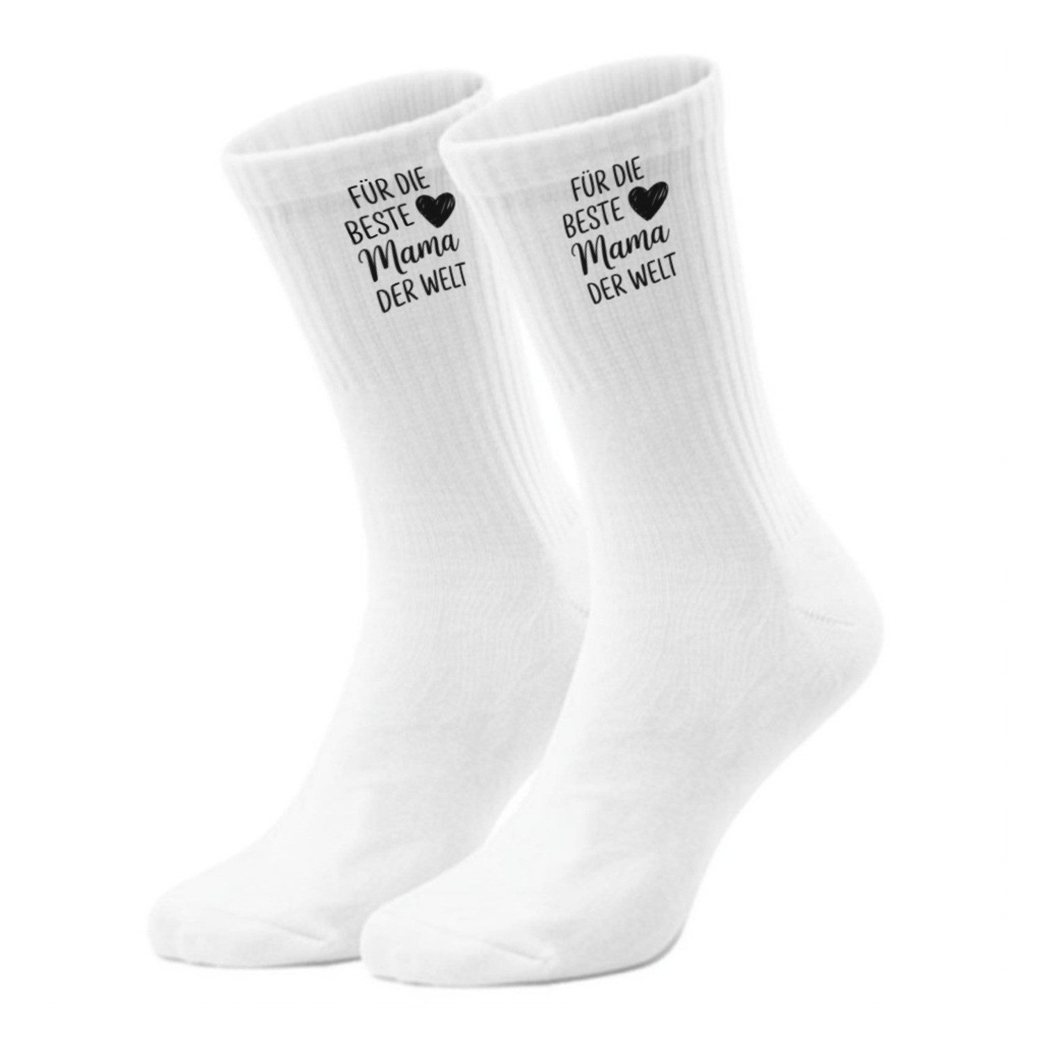 speecheese Freizeitsocken Beste Mama Socken in 42-46 mit Herz zum Geburtstag