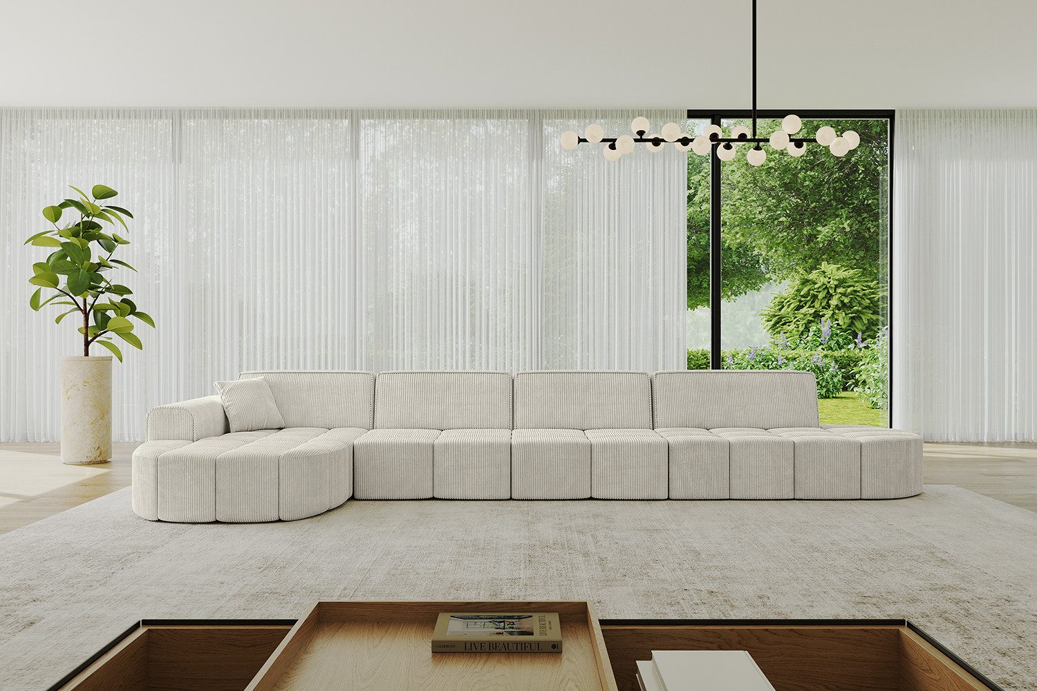 ALTDECOR Ecksofa Livo-L3, Sofa Praktische Bequeme Funktionsecke Couch L-Form Eckcouch, Corner Sofa L-Form Vielseitige Sofa Wohnlandschaft Wohnzimmer
