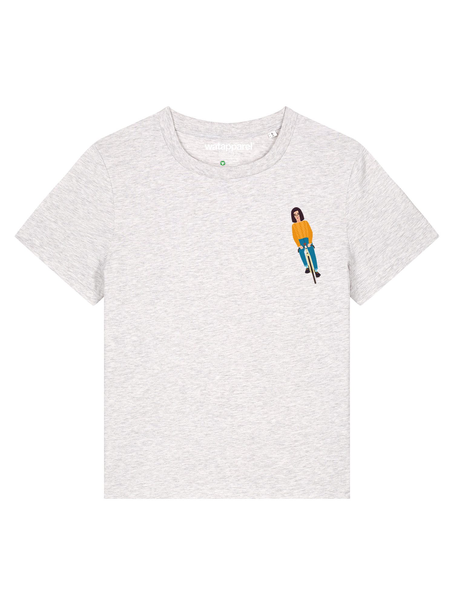 wat? Apparel T-Shirt Mädchen Auf Fahrrad