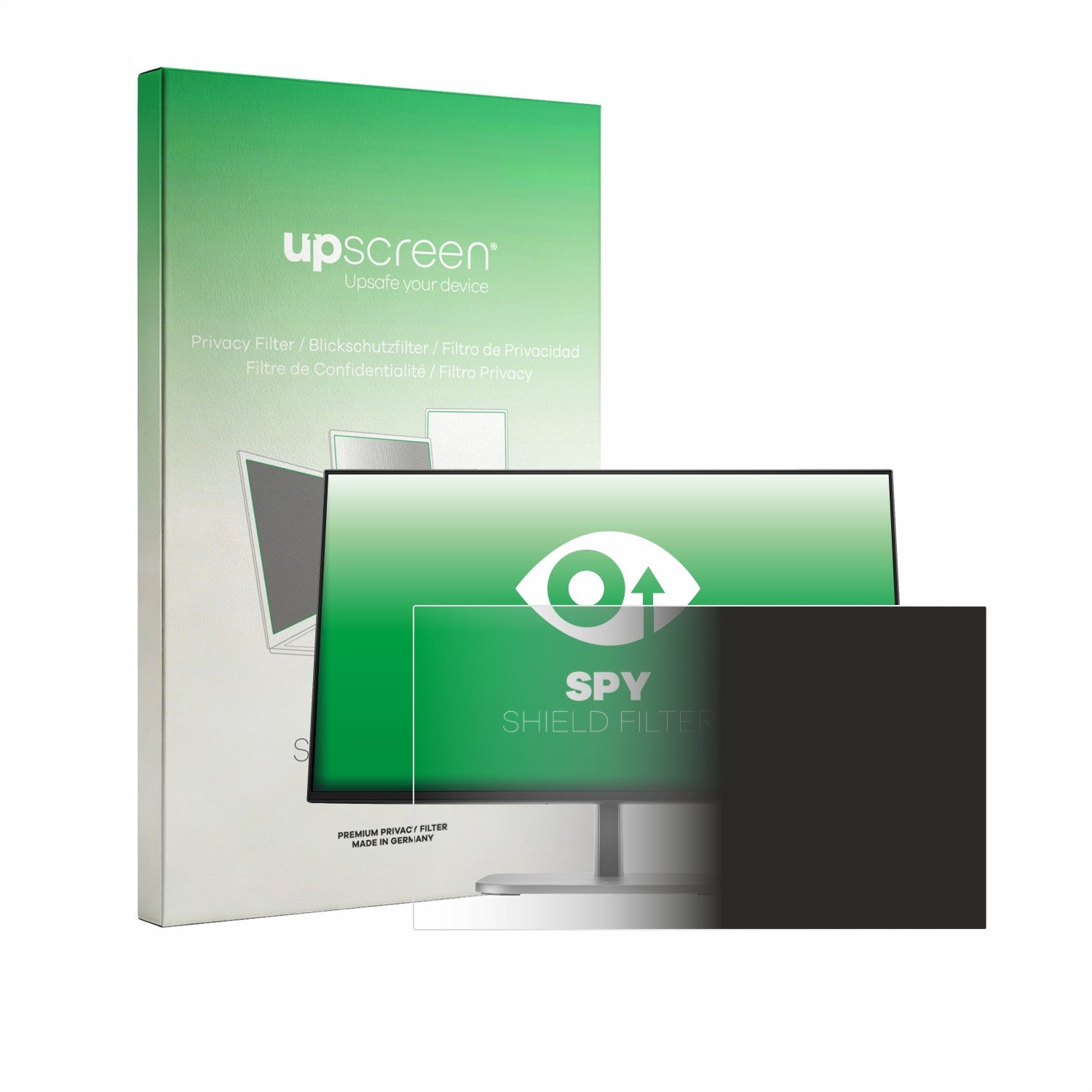 upscreen Displayschutzfolie Blickschutzfilter für HP Series 5 Pro 524pf, Anti-Spy Privacy Filter Sichtschutz Blickschutzfilter Blaulicht-Schutz