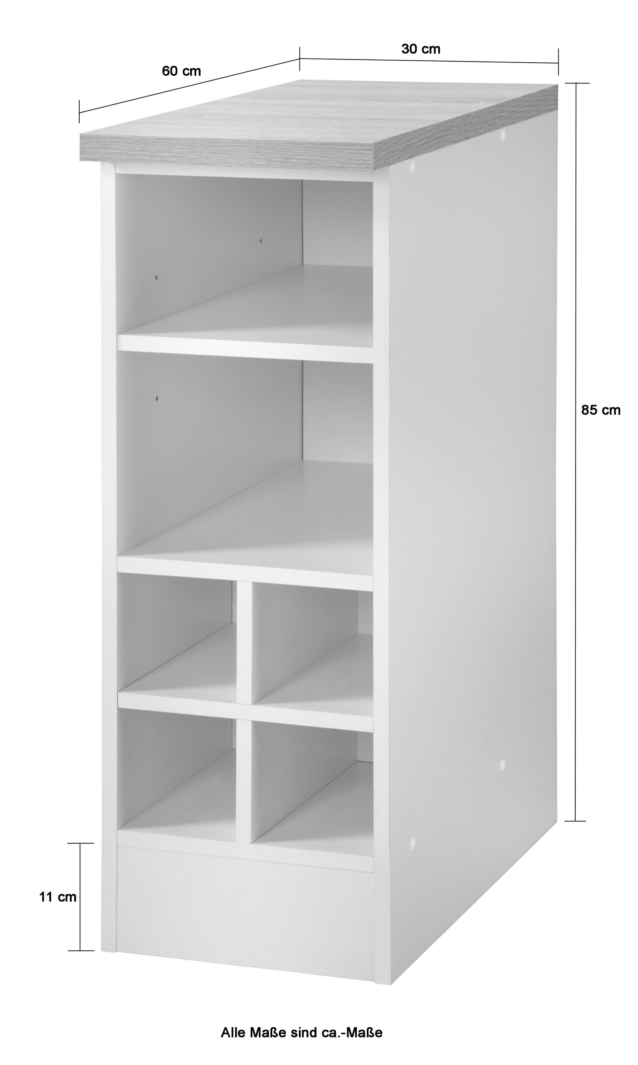 KOCHSTATION Unterschrank KS-Stockholm hochwertige MDF-Fronten – Bild 2 von 3