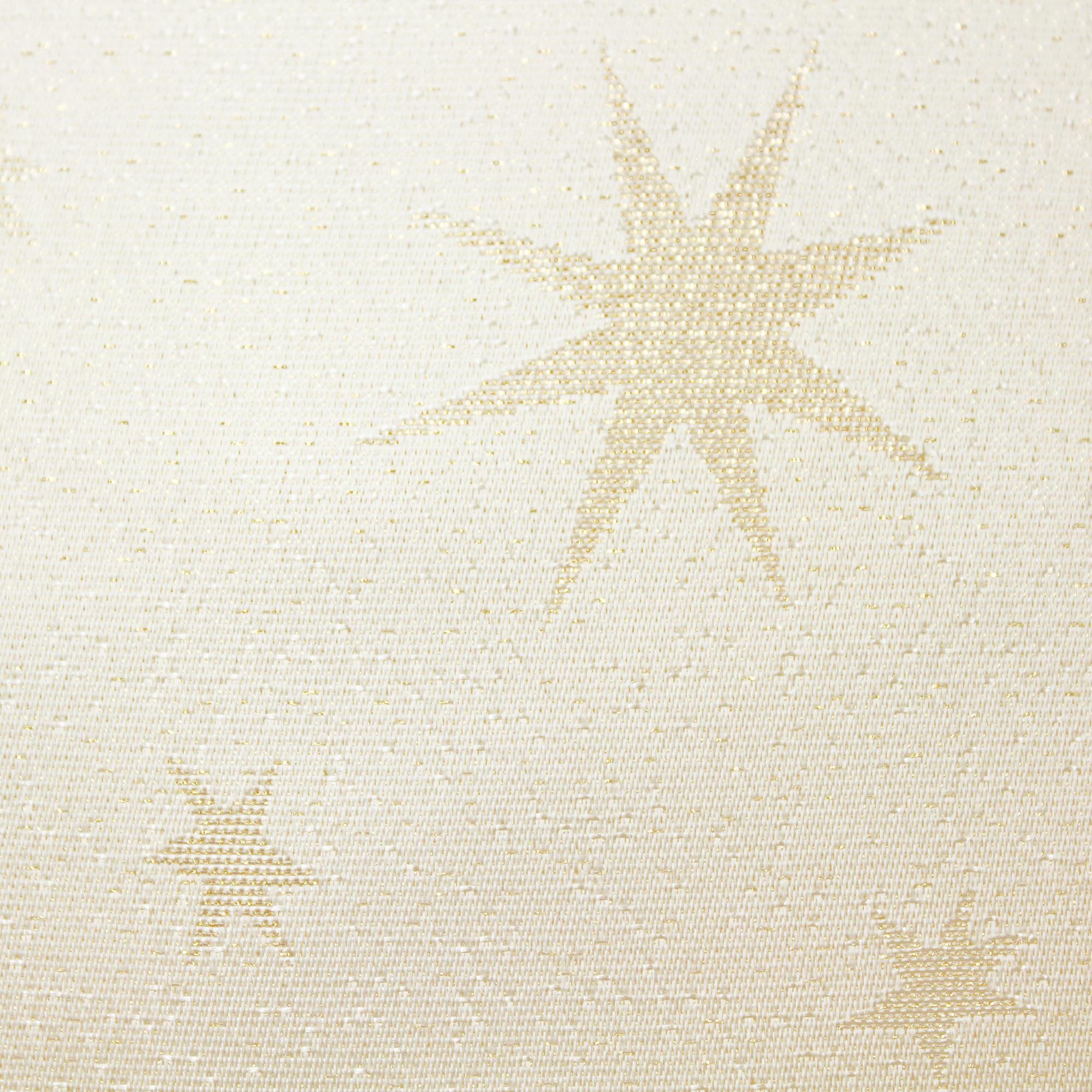 Tischwäsche (1-tlg) Deko Creme Sterne Weihnachten glänzend Tischdecke und Lurex Tischdecke 130x220 Haus cm