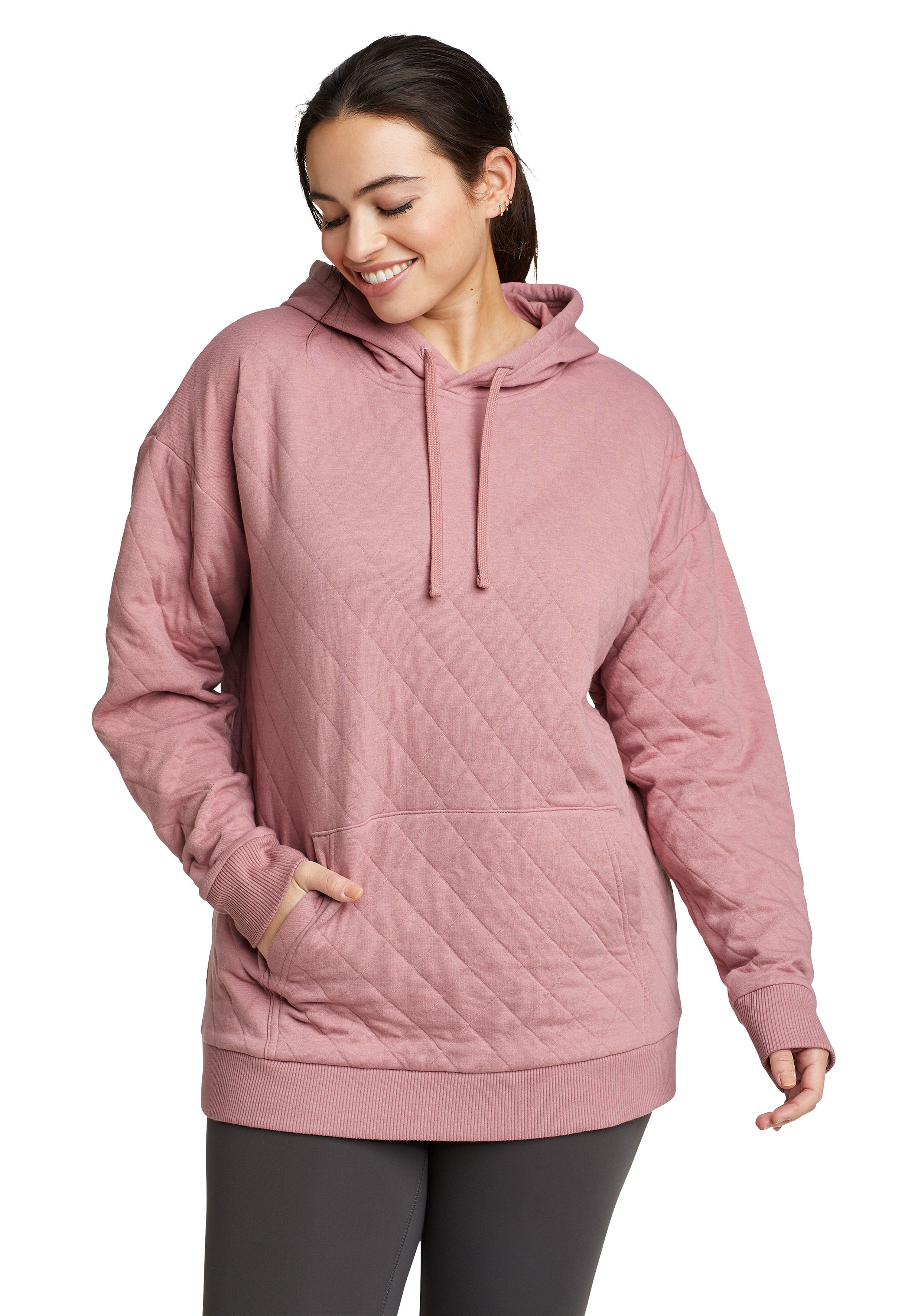 Sonderangebotspreis Eddie Bauer Kapuzensweatshirt Fortify Boyfriend Anemonenlila Kapuzensweatshirt