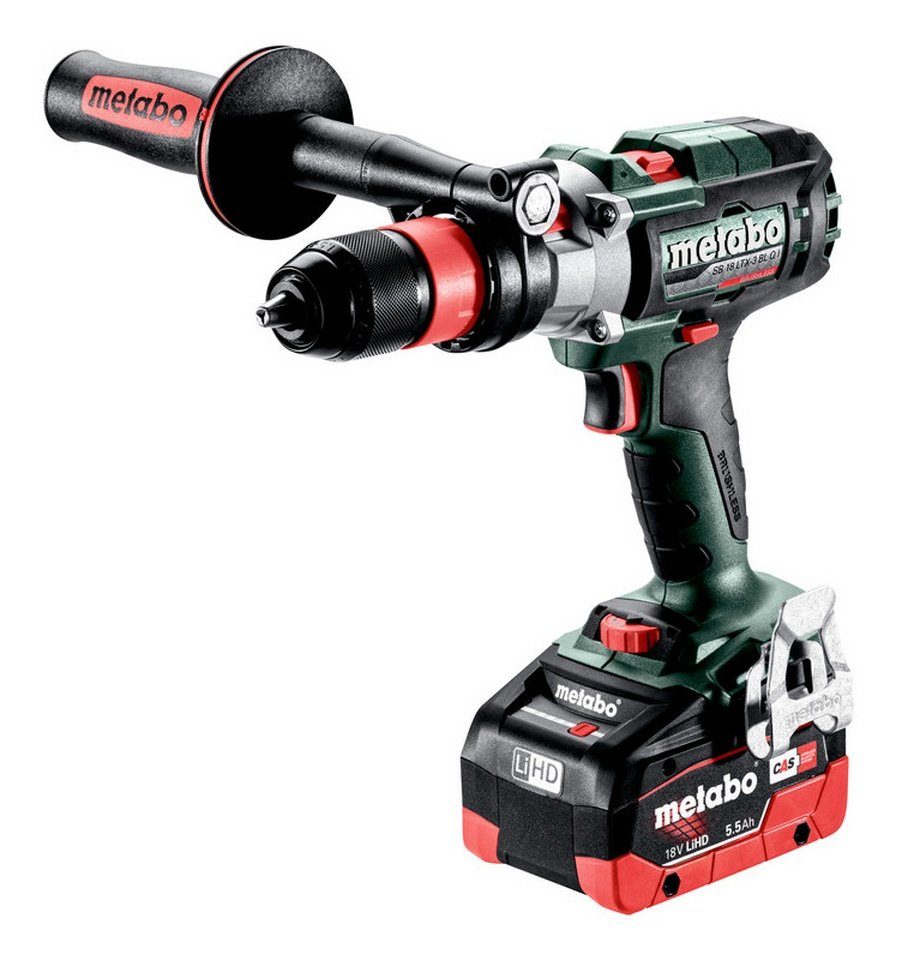 metabo Akku-Schlagbohrschrauber SB in Q L 5,5 2 LTX-3 LiHD V, I, 18 Ah 18 145 BL metaBox x