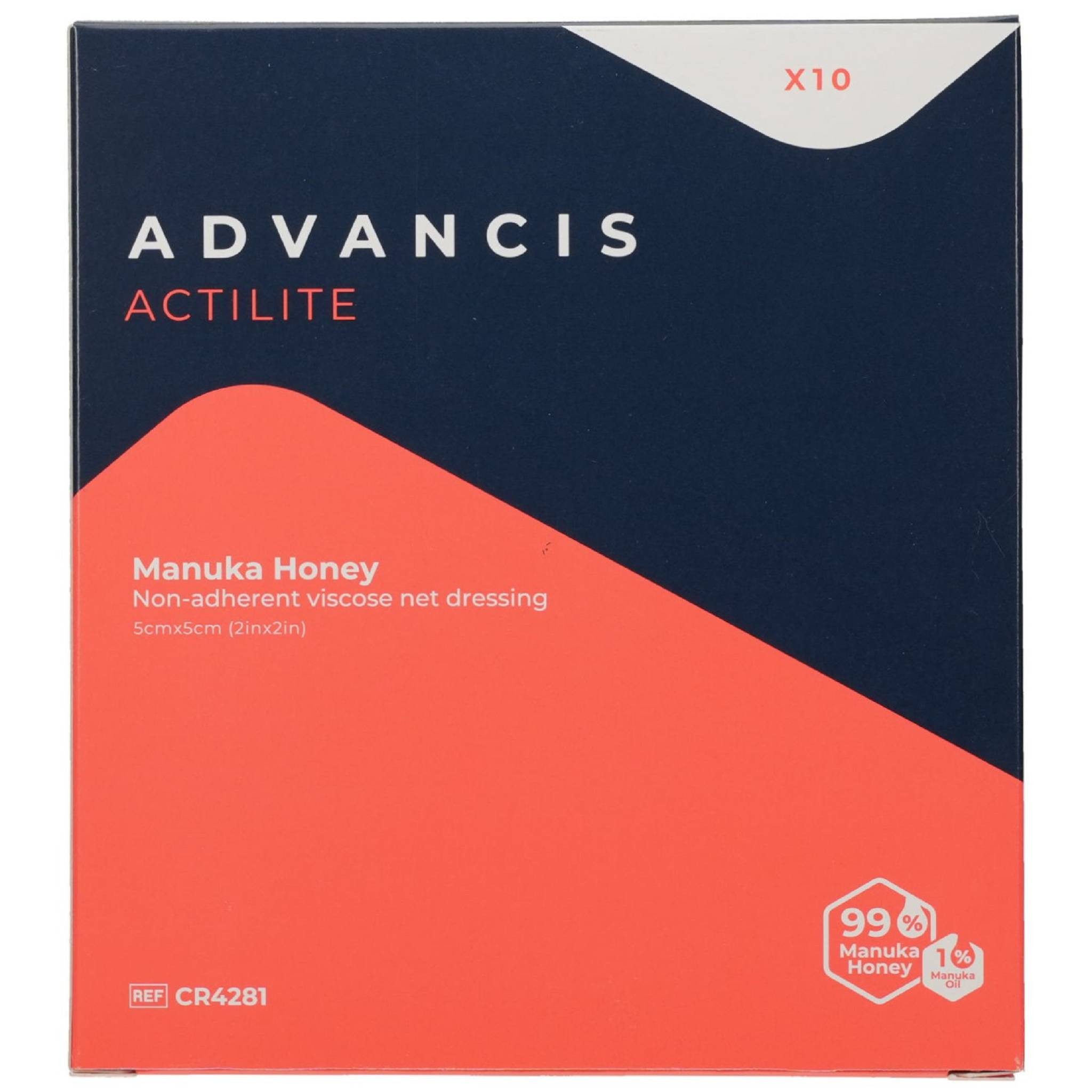 Advancis medical Deutschland GmbH Wundpflaster ACTILITE 5x5 cm Honig Wundauflage