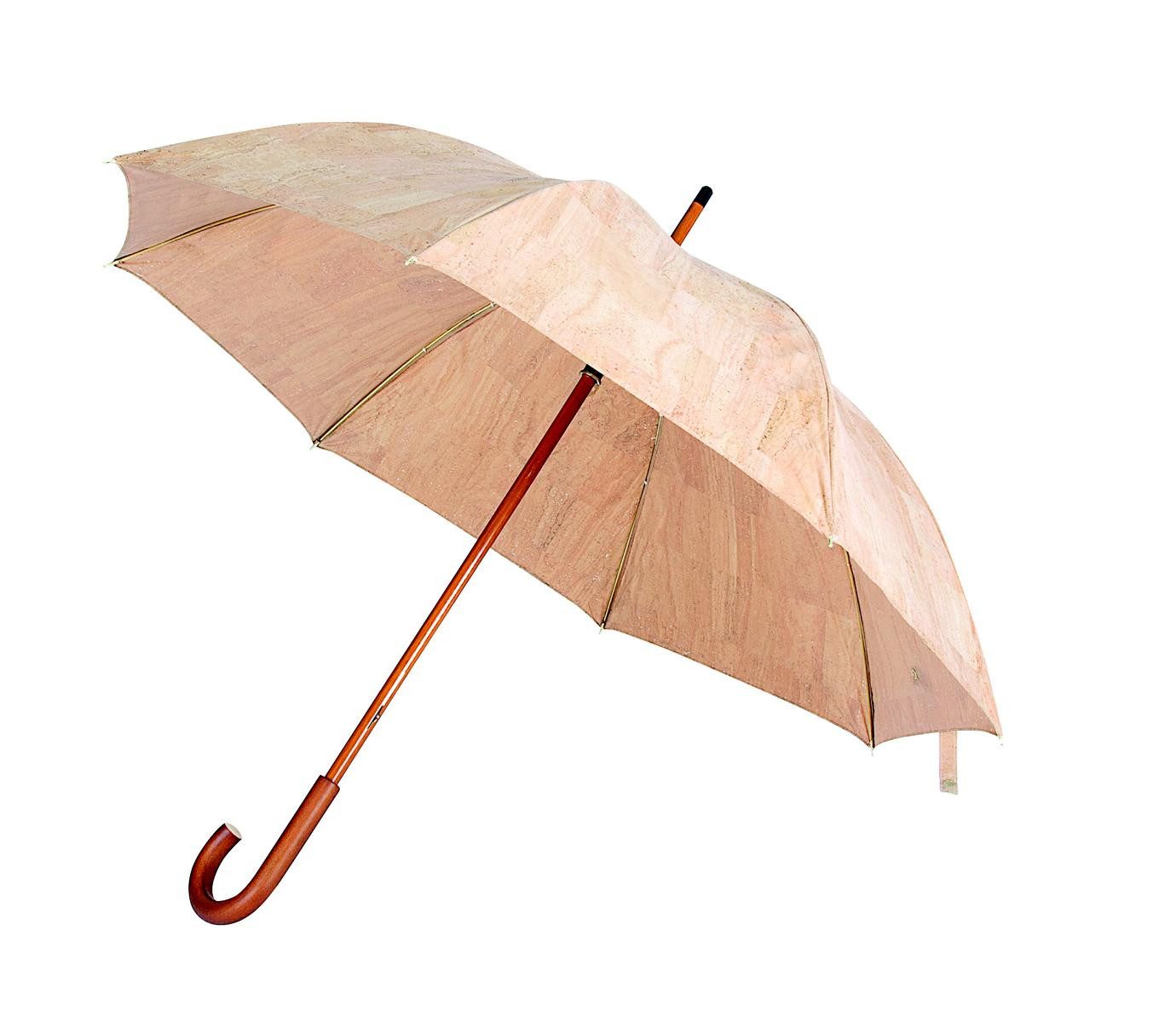 Kork-Deko.de Stockregenschirm Kork-Schirm (Schirm aus Korkstoff) 89 cm, beige