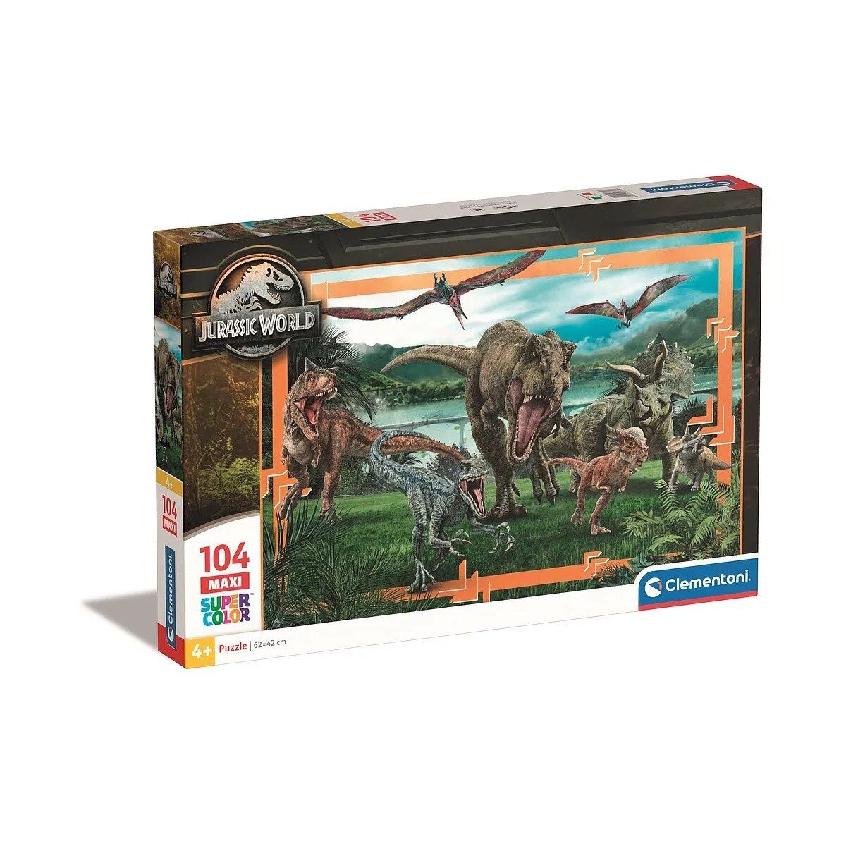 Jurassic World Lernspielzeug Jurassic World Predator-Prey 104-teilige Maxi Puzzle