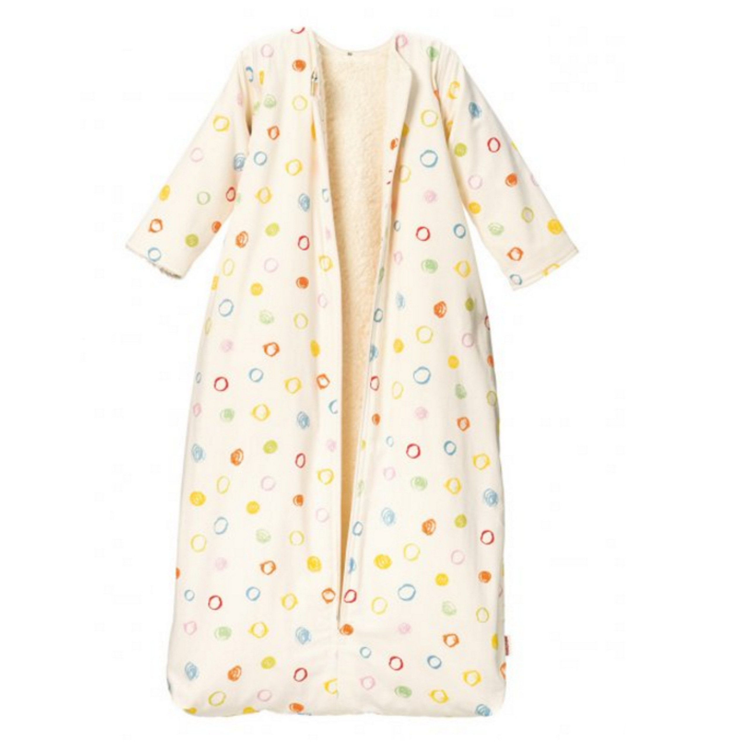 Cotonea Babyschlafsack Cotonea Bio-Baumwolle Schlafsack mit Plüschfutter/abnehmbare Ärmel