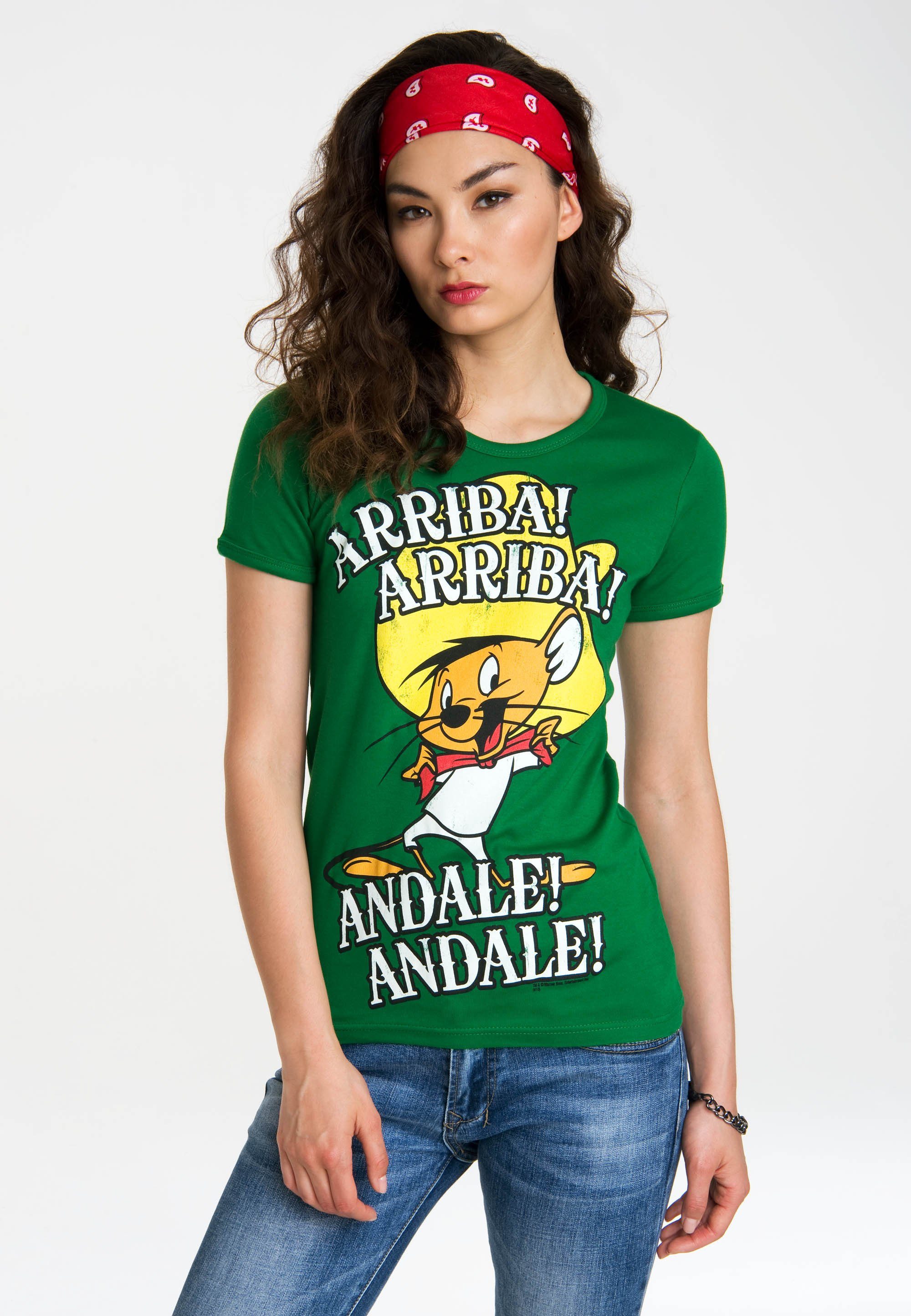 Tunes Originaldesign LOGOSHIRT Looney Arriba! Andale! mit lizenzierten T-Shirt –