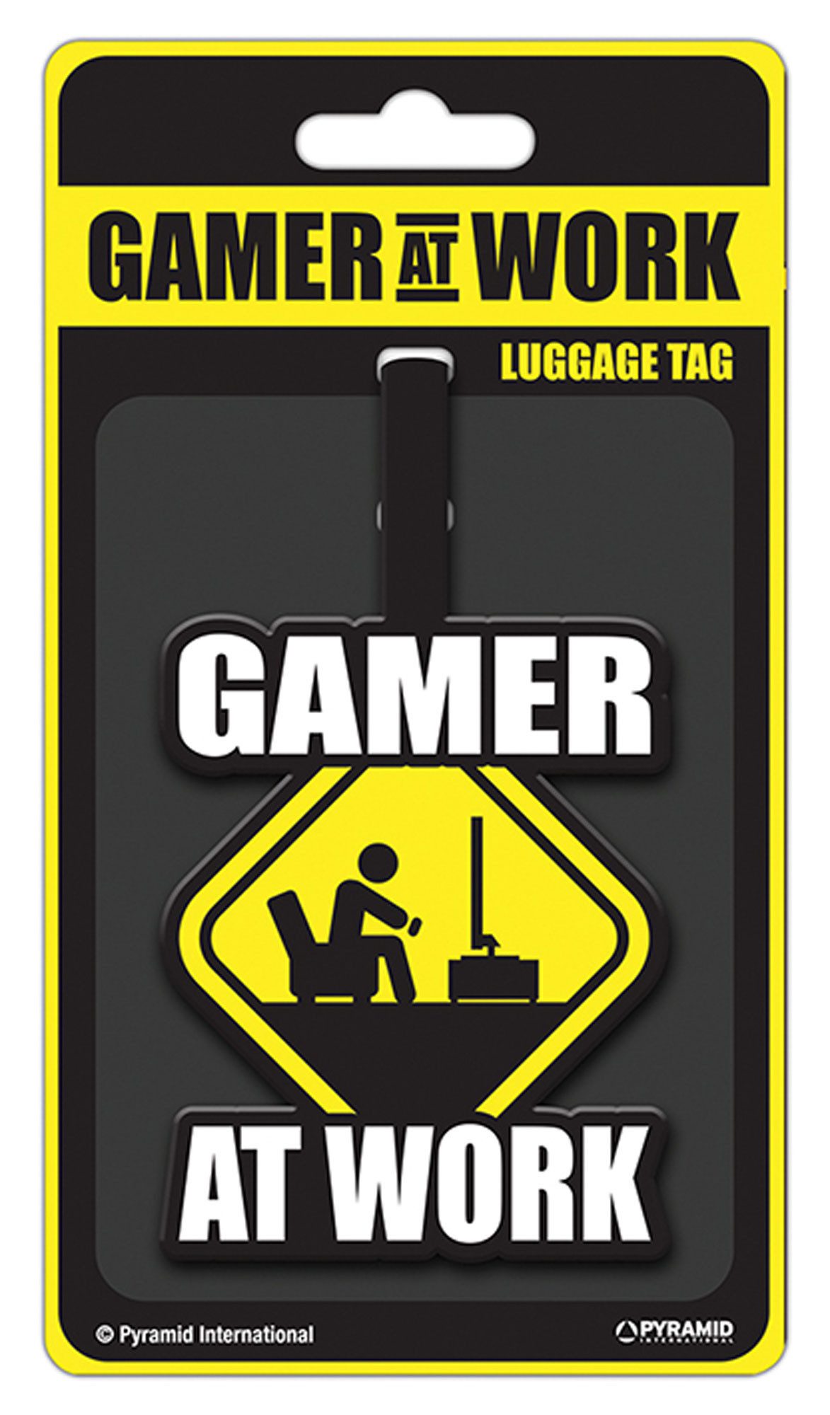 Schlüsselanhänger Gamer at Work - Merchandise - Caution Sign
