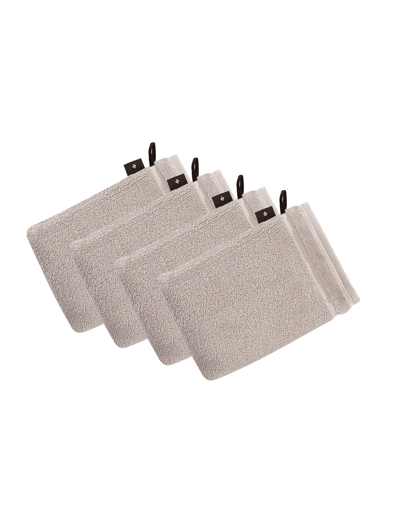 Waschhandschuh 4er Pack Waschhandschuh 22 x 16 cm Pure